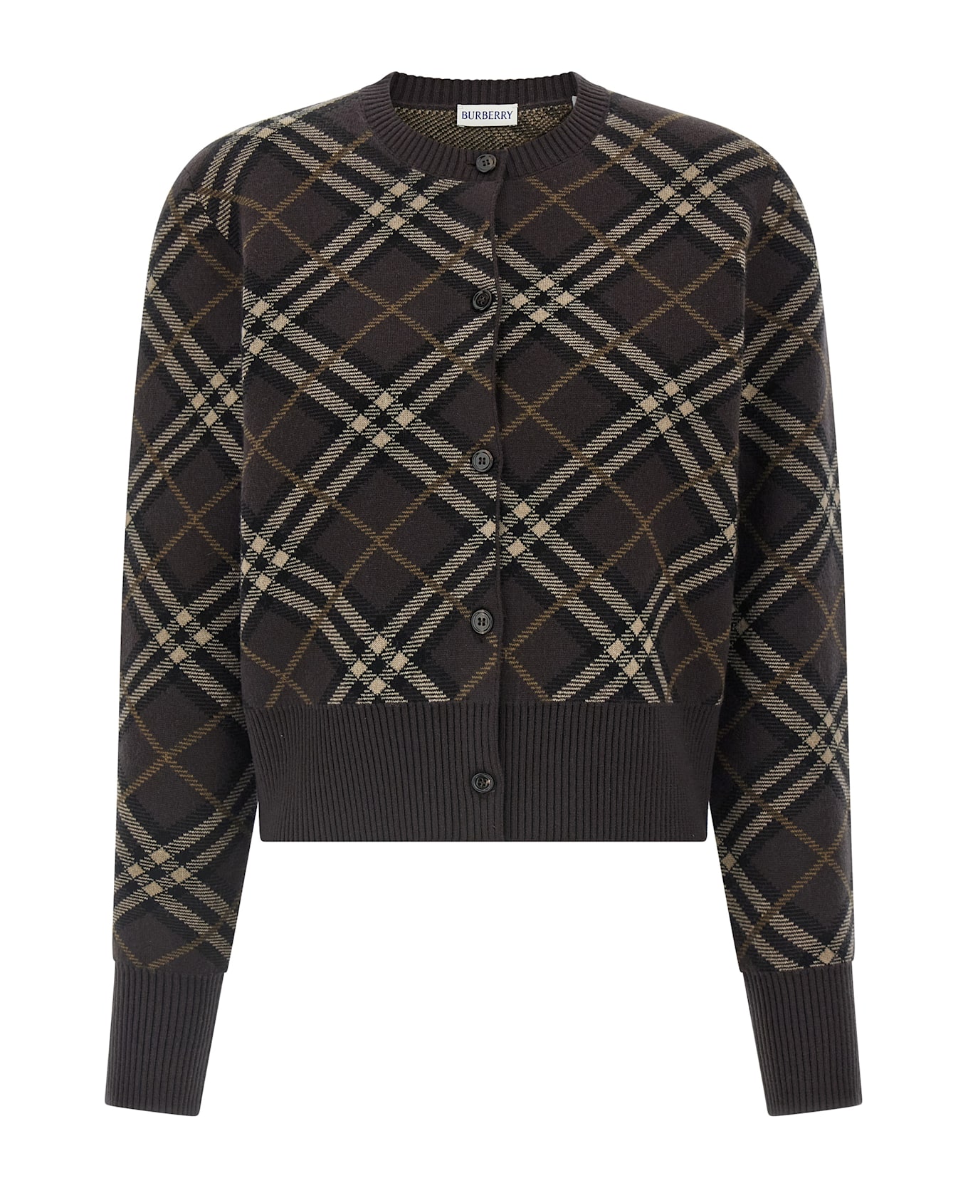 Burberry 
georgette
 Cardigan - Brown