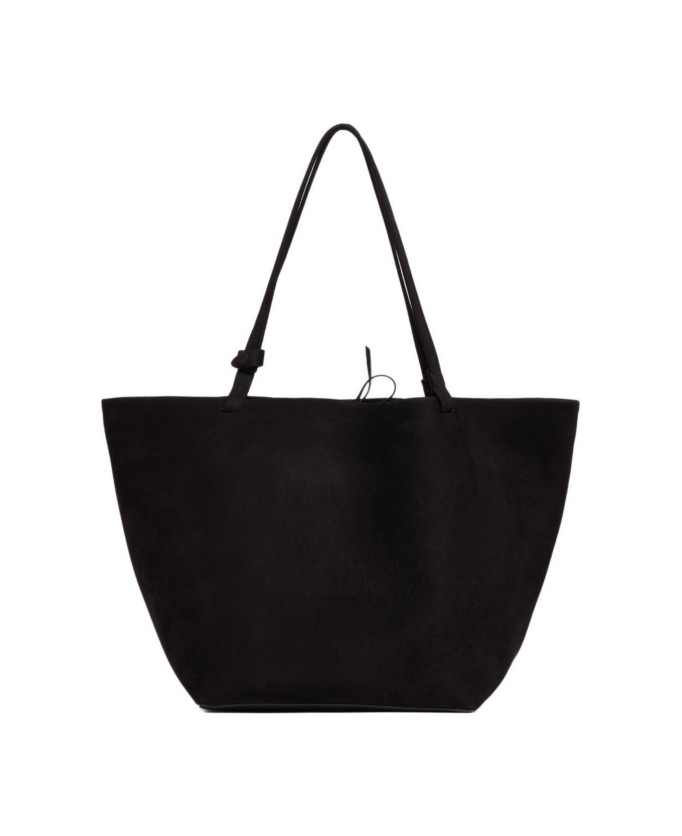 The Row Park Three Logo Stamp Tote Bag - BLACK