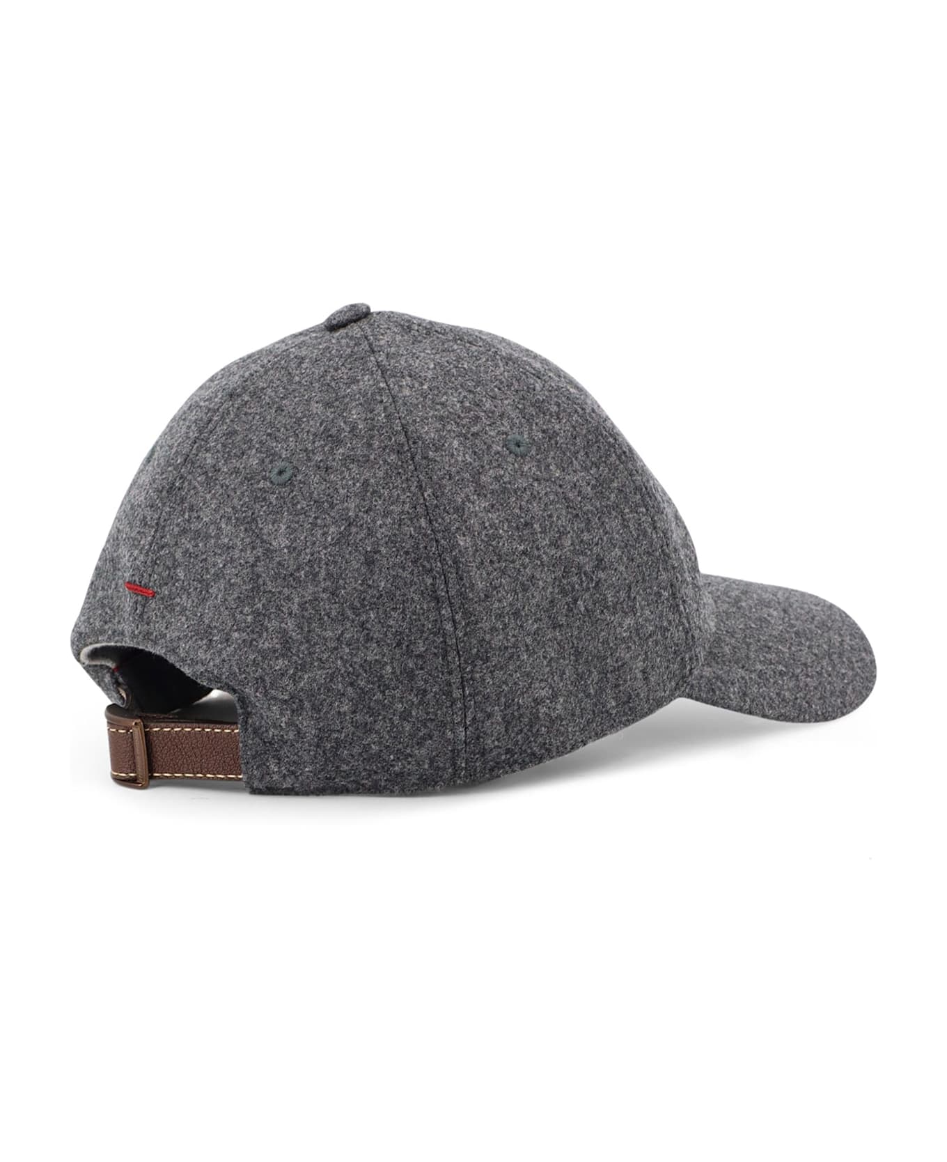 Brunello Cucinelli Virgin Wool Hat - GRIGIO SCURO ROSSO