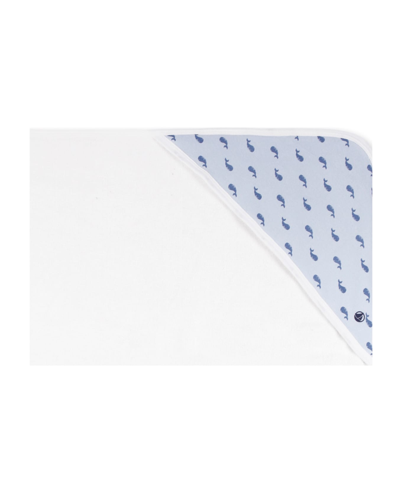 Petit Bateau Ivory Bathrobe For Baby Boy With Whale - Ivory