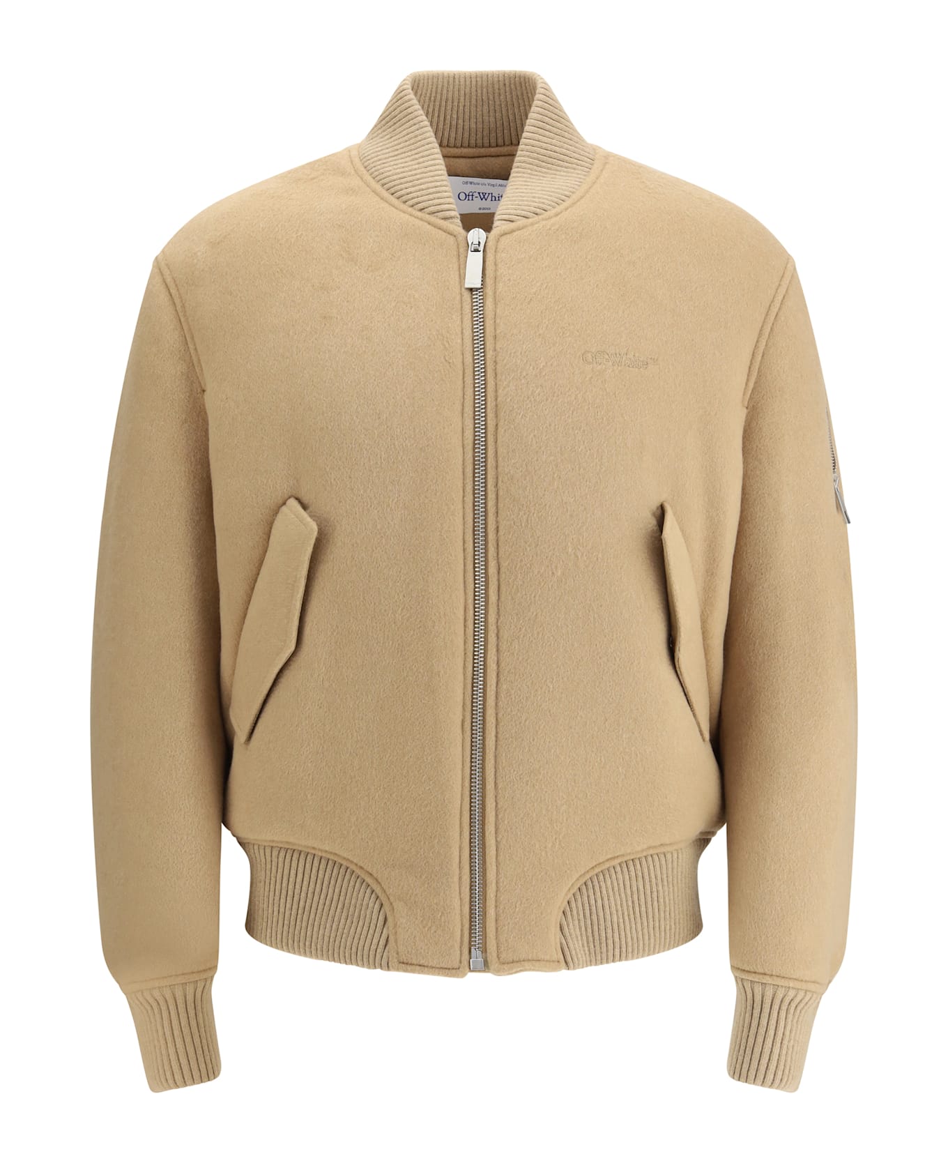 Off-White Cashmere Bomber Jacket