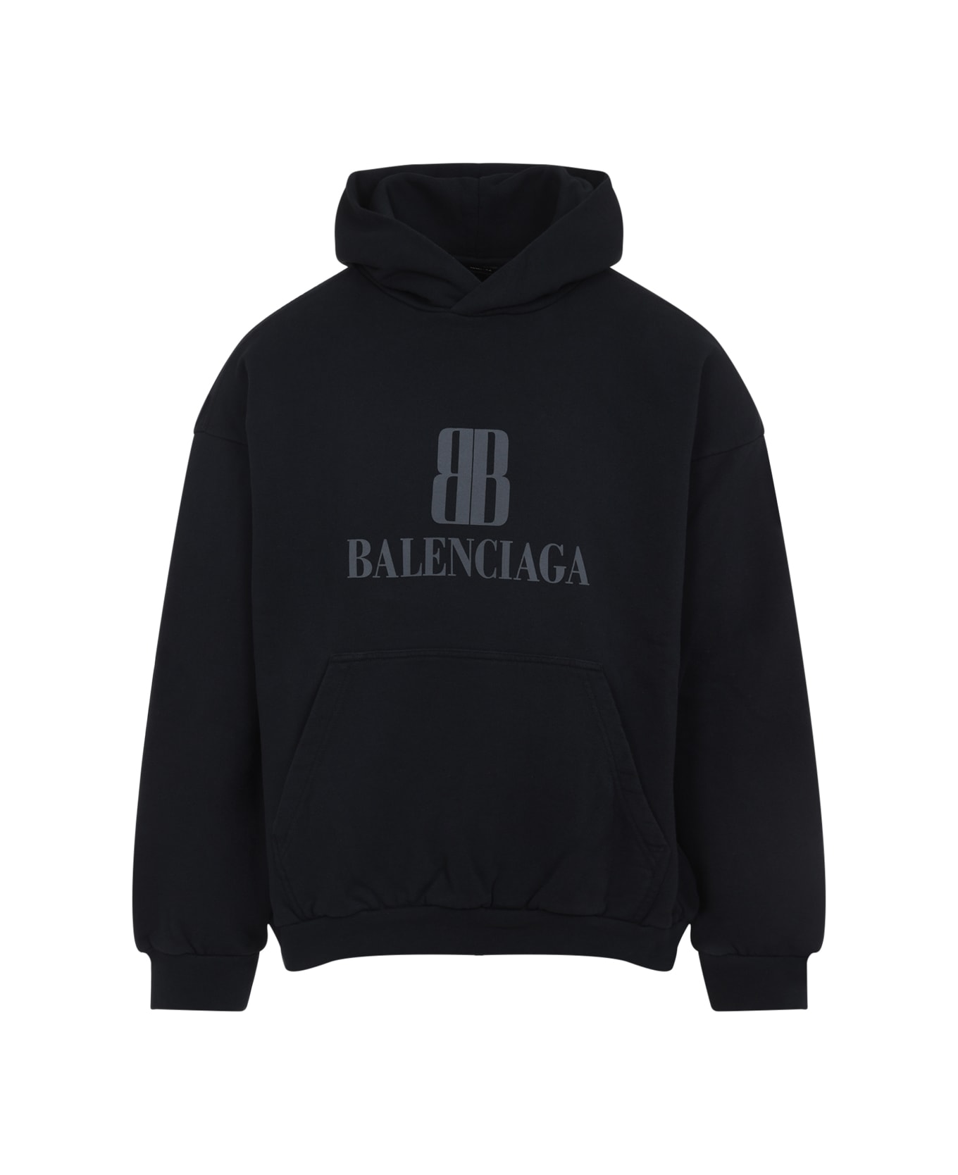 Balenciaga Medium Fit Hoodie - Faded Black