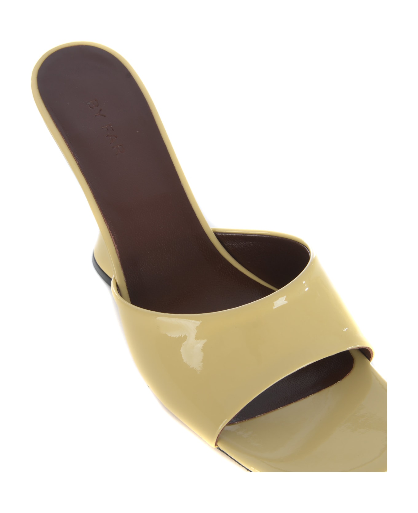 BY FAR Sandal By Far "tais" In Semi-gloss Leather Available Store Pompei - Avorio