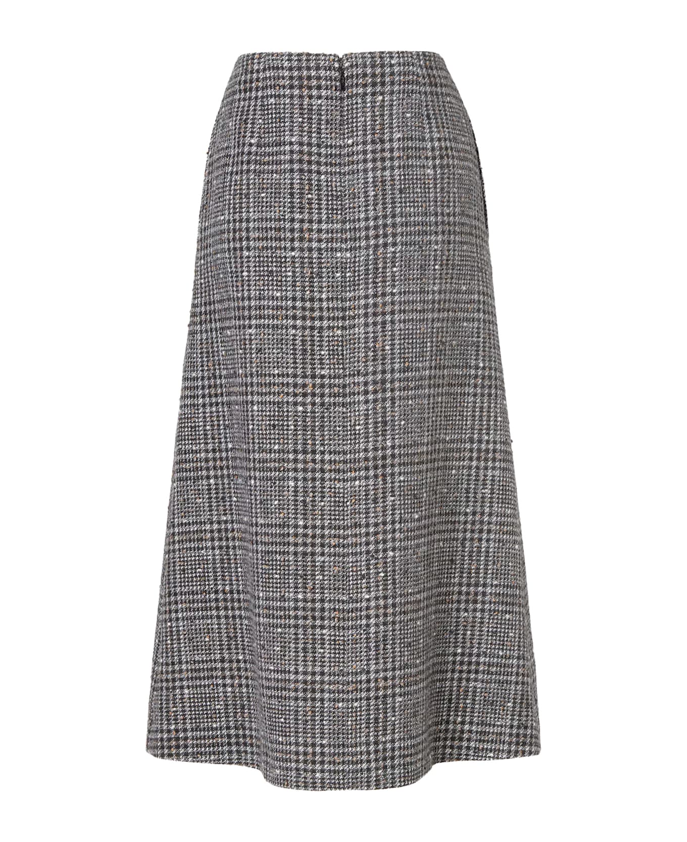Fendi Check Tweed Skirt - SMOKE-25
