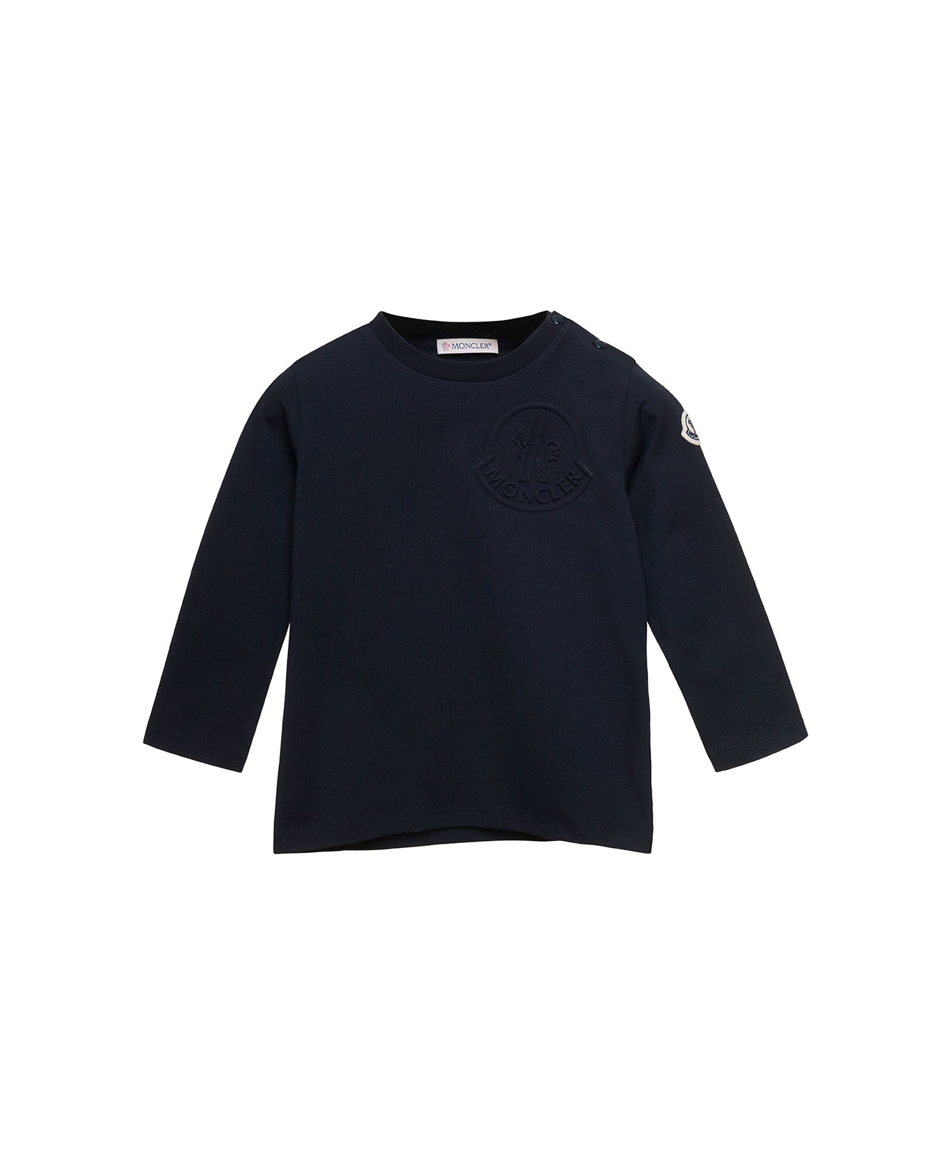 Moncler Ls T-shirt - Blu