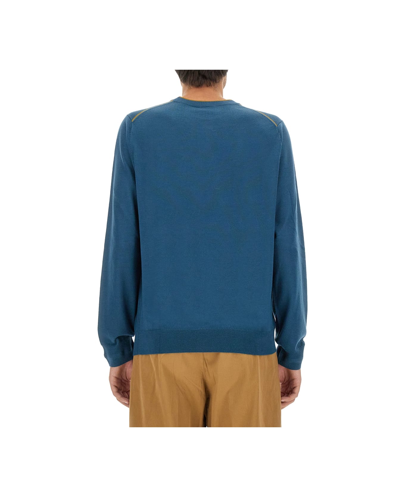 PS by Paul Smith Jersey With Logo - BLUE ニットウェア