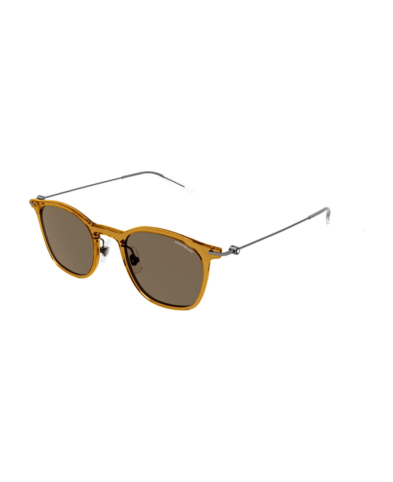 Montblanc MB0098S Sunglasses - Orange Ruthenium Brow