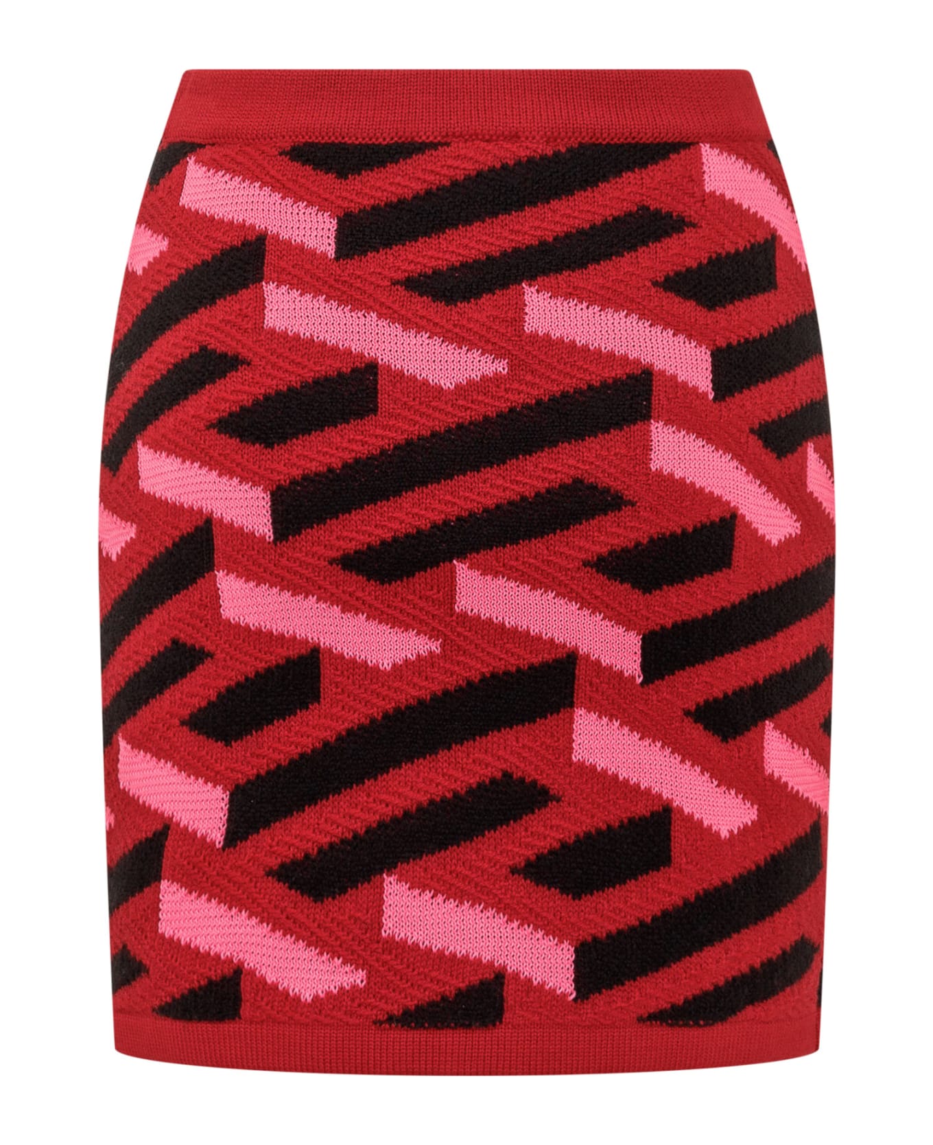 Versace Knitted Skirt - PARED RED FUXIA スカート