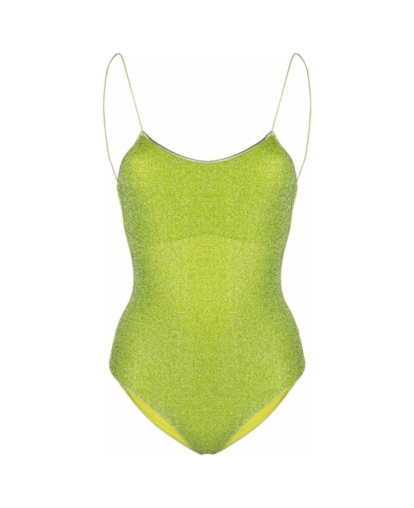 Oseree Lime Lumiere Maillot One-piece Swimsuit - Green ワンピース