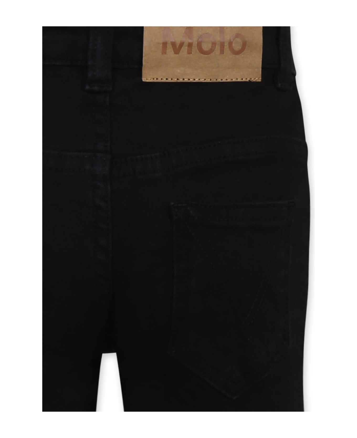 Molo Black Jeans For Girl - Black