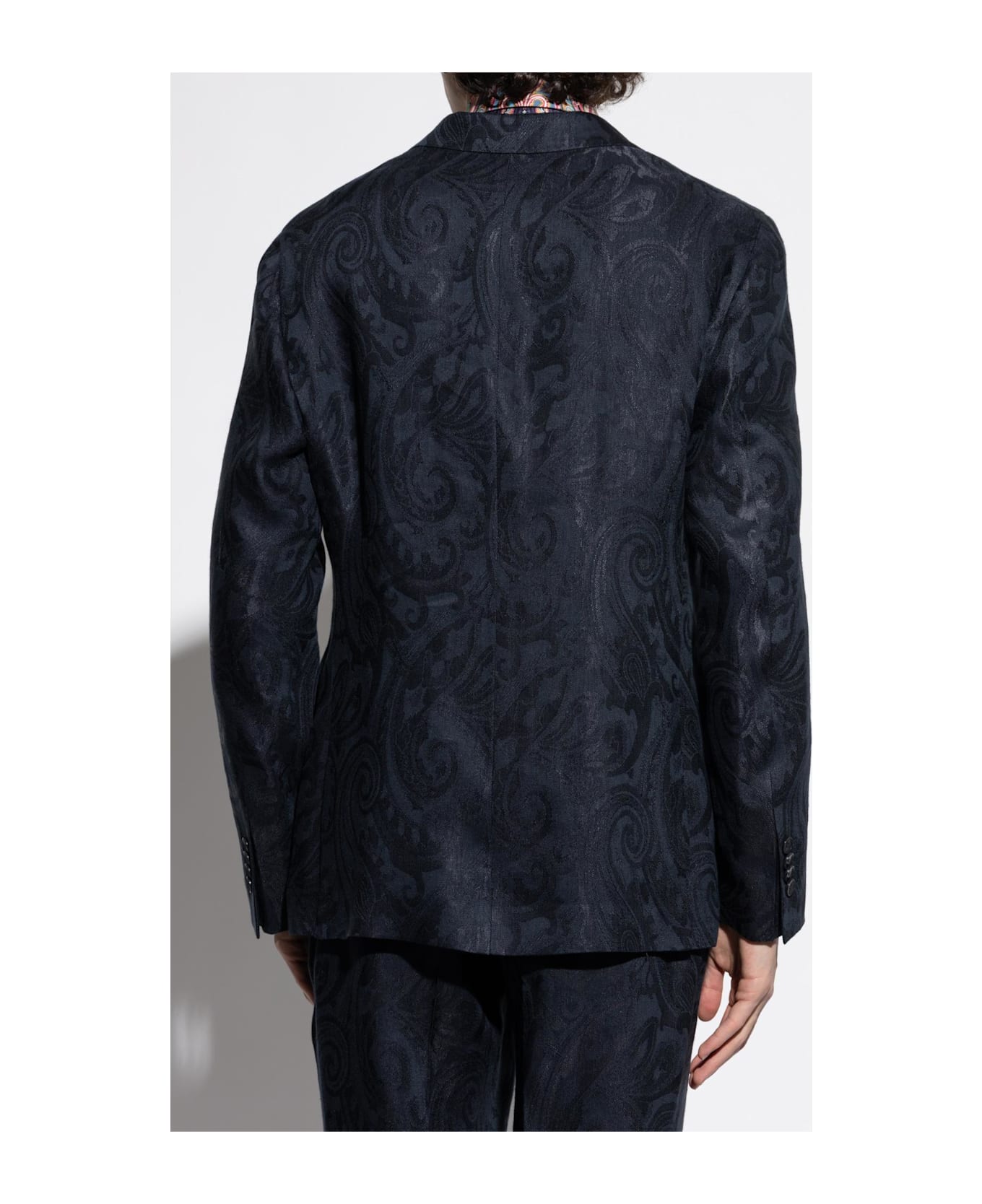 Etro Linen Blazer - Blue