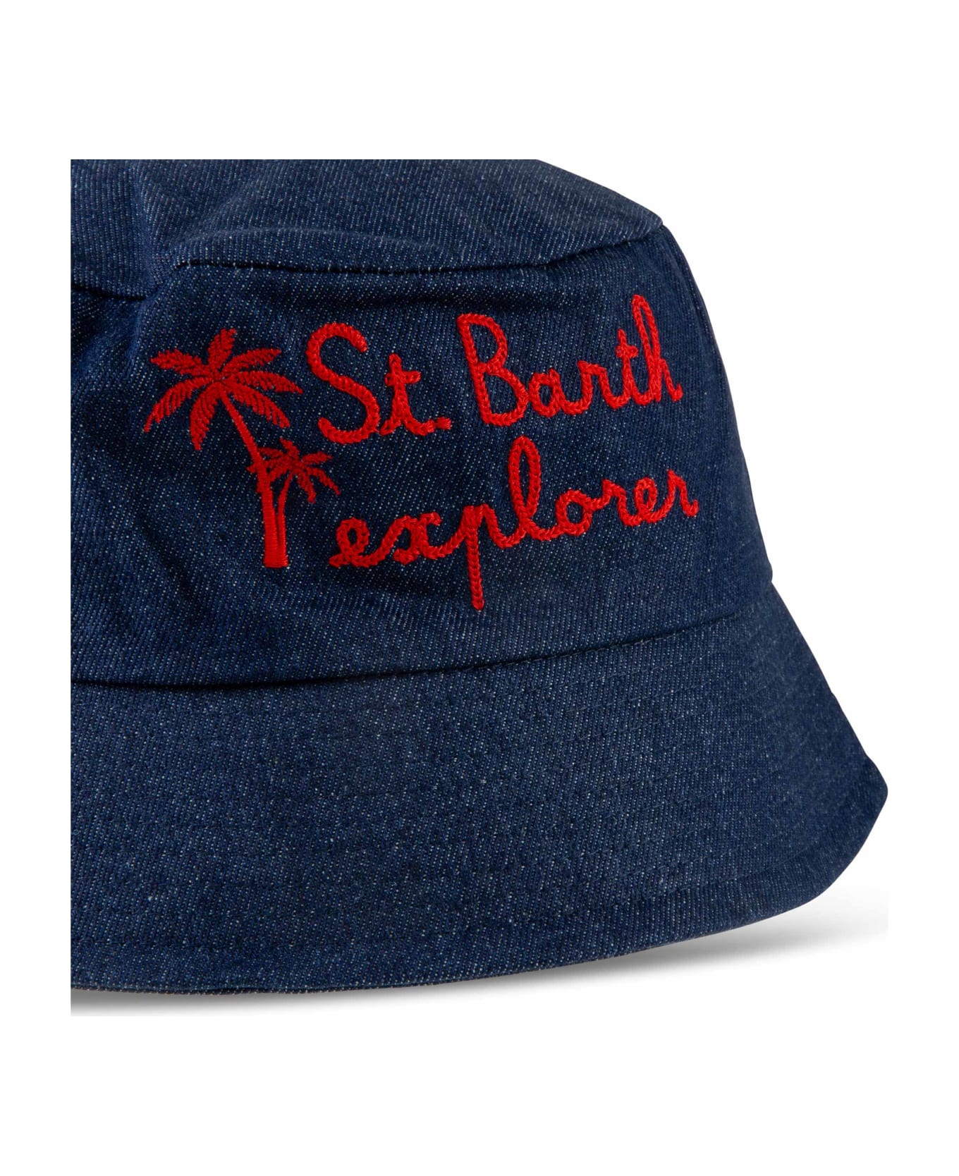 MC2 Saint Barth Denim Bucket Hat - BLUE