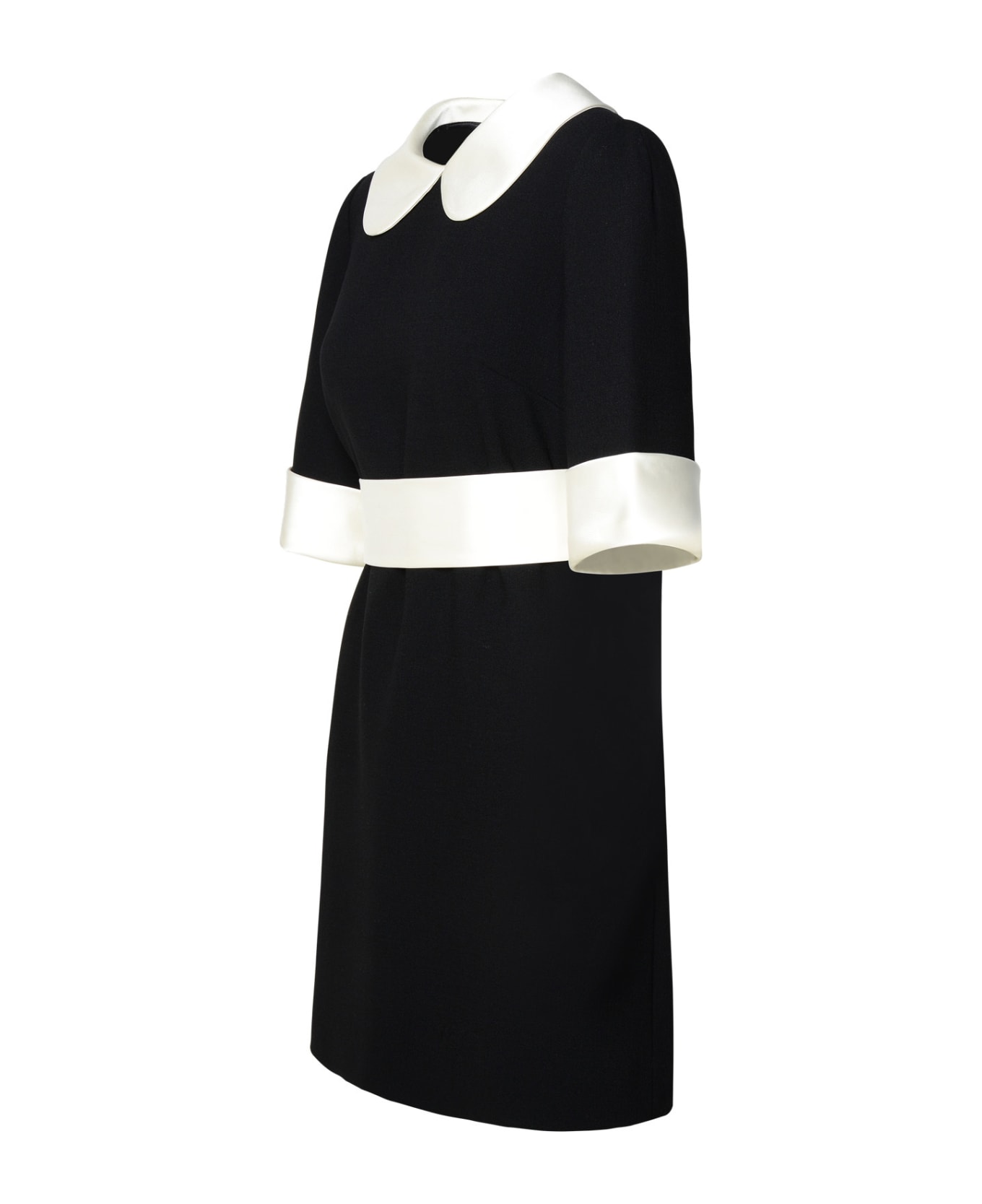 Dolce & Gabbana Black Virgin Wool Blend Dress - NERO (Black)