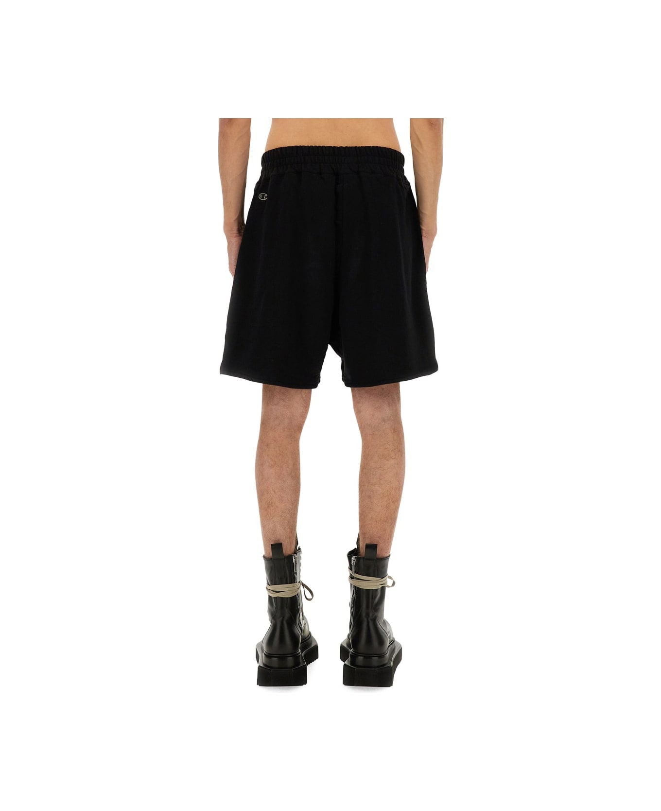 Rick Owens x Champion Cotton Shorts - BLACK