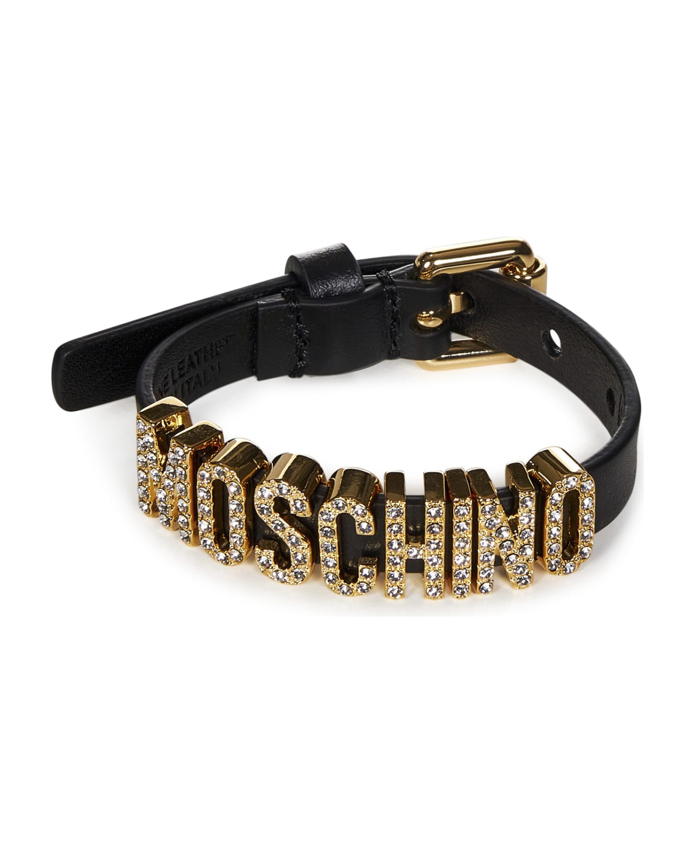 Moschino Crystal Lettering Bracelet - Nero