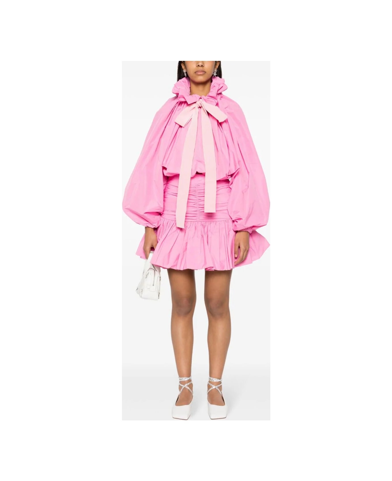 Patou Ruffle Mini Skirt - P Pink