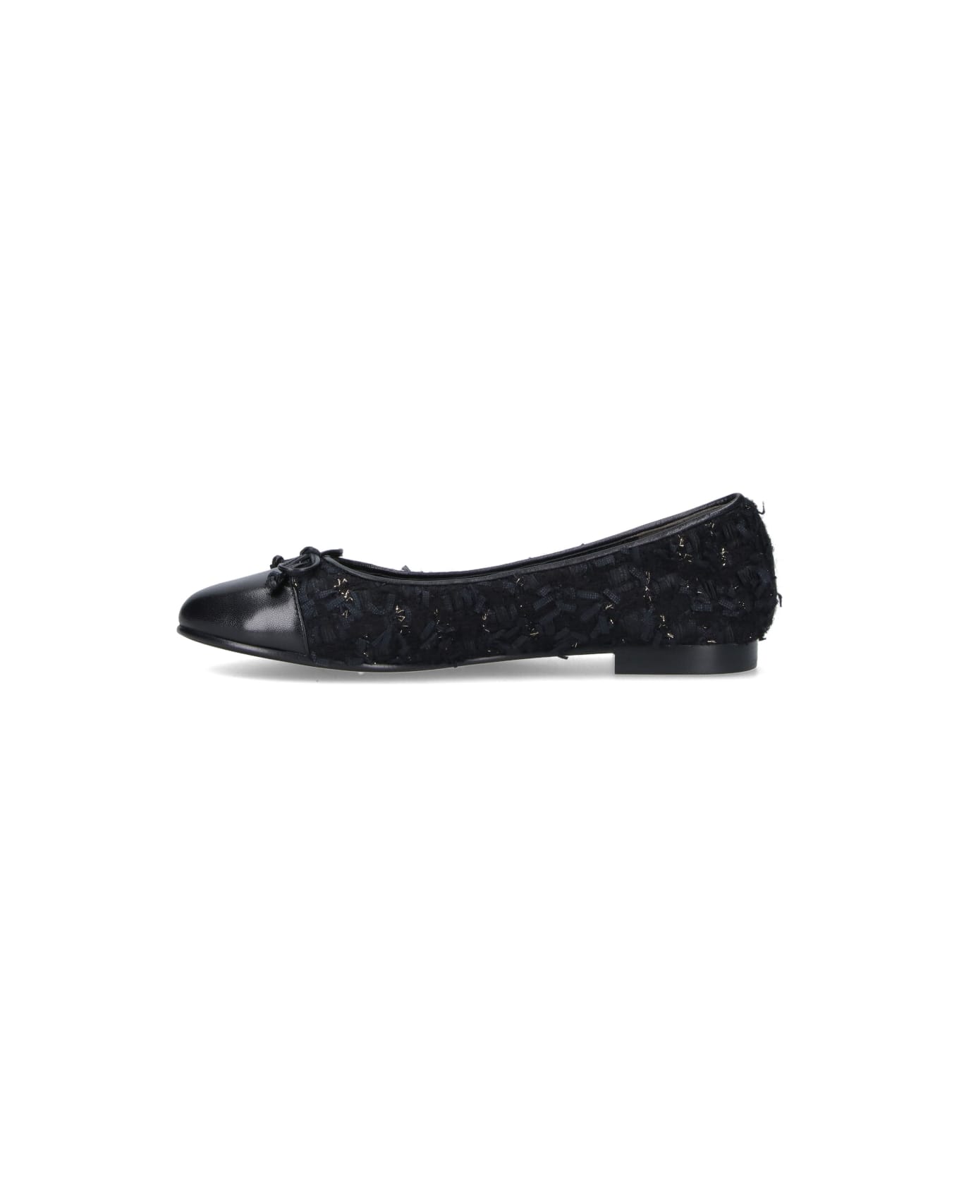Tory Burch Tweed Ballet Flats In Wool Blend - Blue