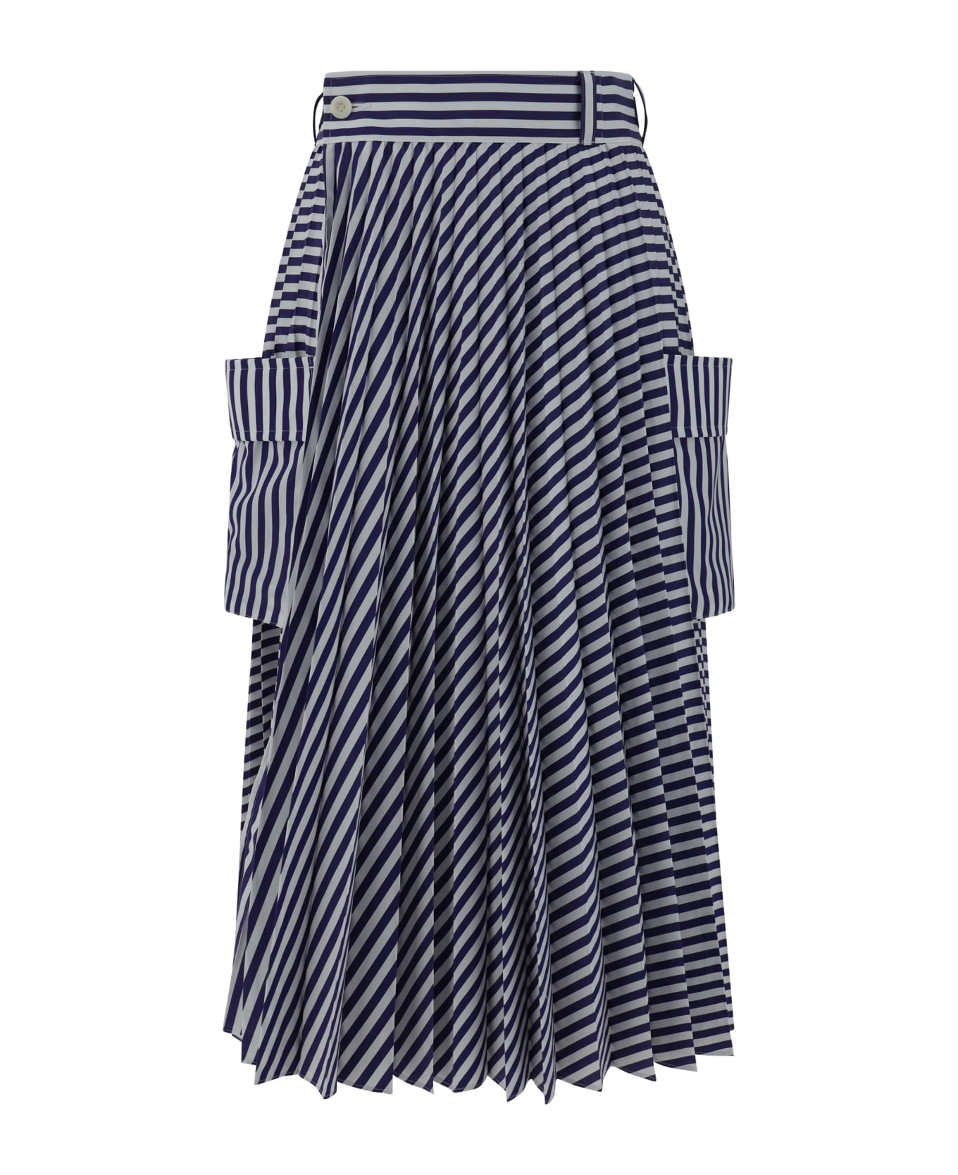 Sacai Thomas Mason Skirt - Navy Stripe
