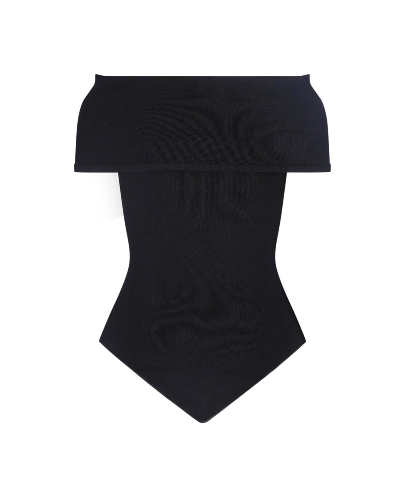 Alaia Off-the Shoulder Bodysuit - Black