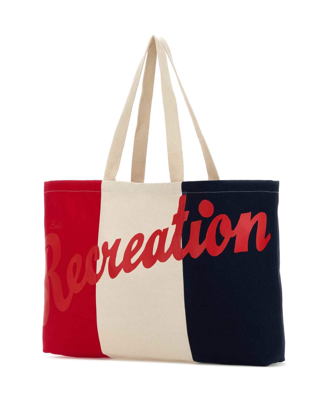 Bode Embroidered Canvas Recreation Shopping Bag - MULTI