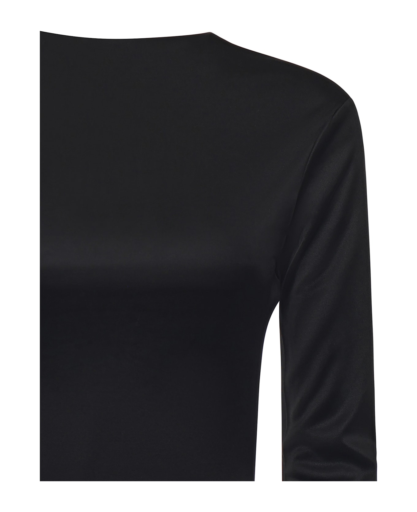 The Andamane Sabrina Bodysuit With Open Back - Black