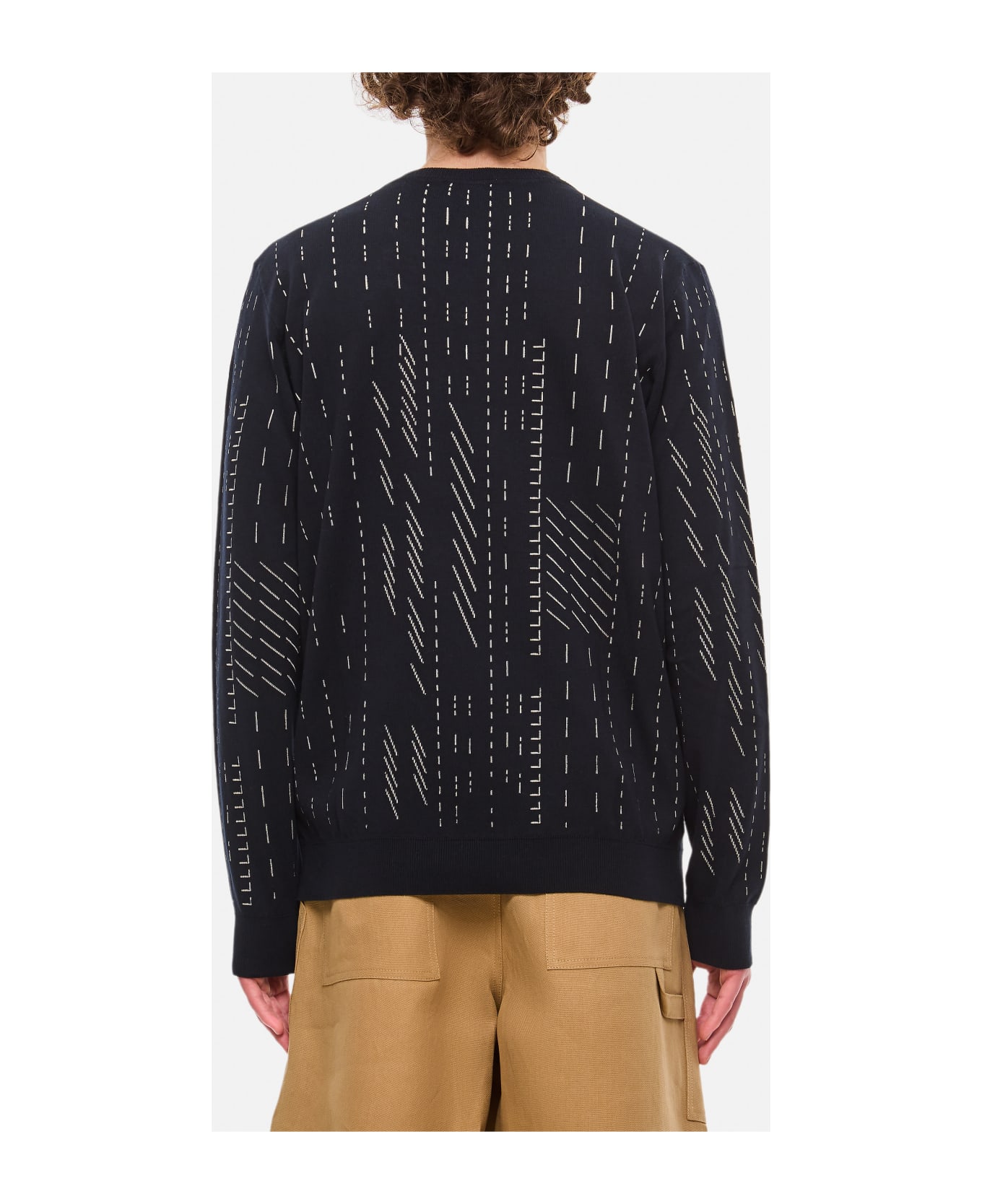 Fendi Allover Crewneck Sweater - Blue ニットウェア