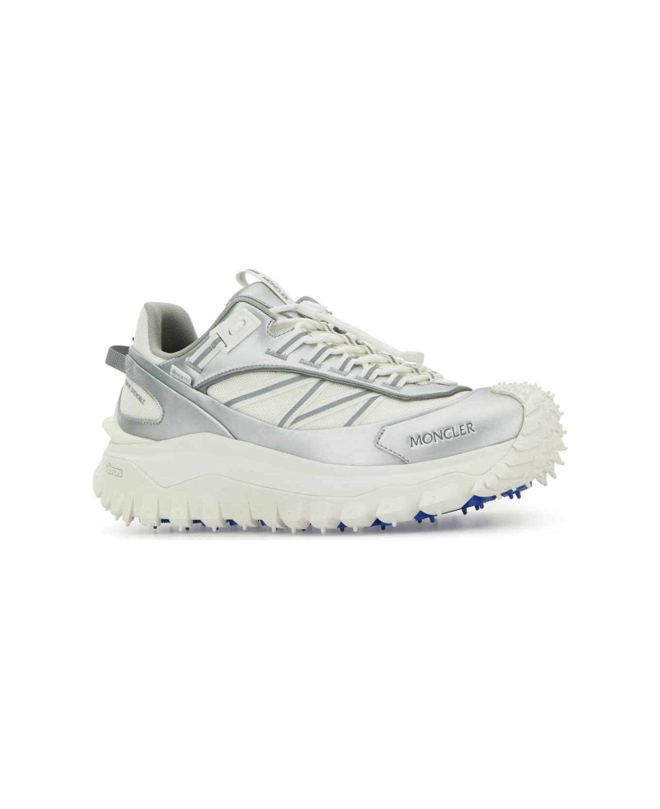 Moncler Two-tone Fabric And Leather Trailgrip Sneakers - M91