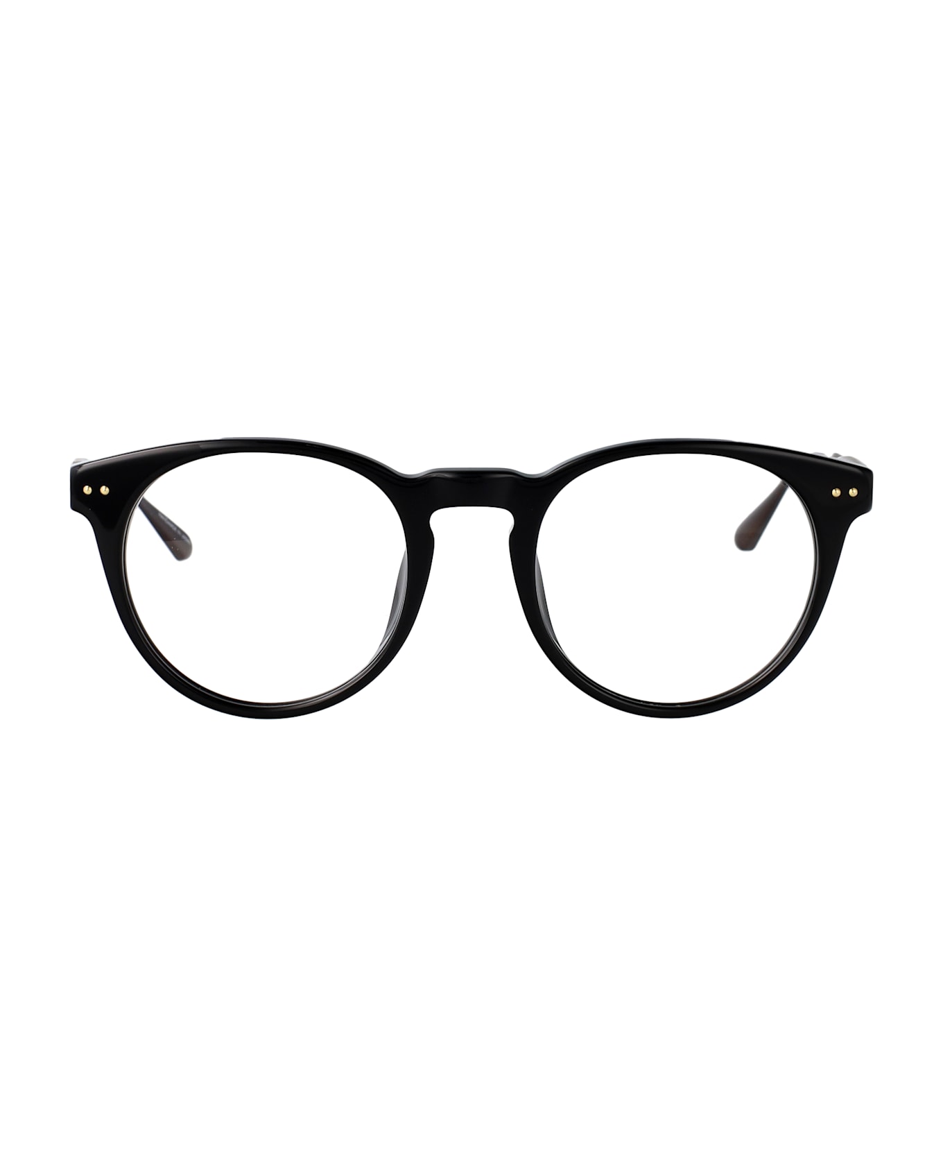 Linda Farrow Kaan Sunglasses - BLACK/YELLOWGOLD/MATTNICKEL/