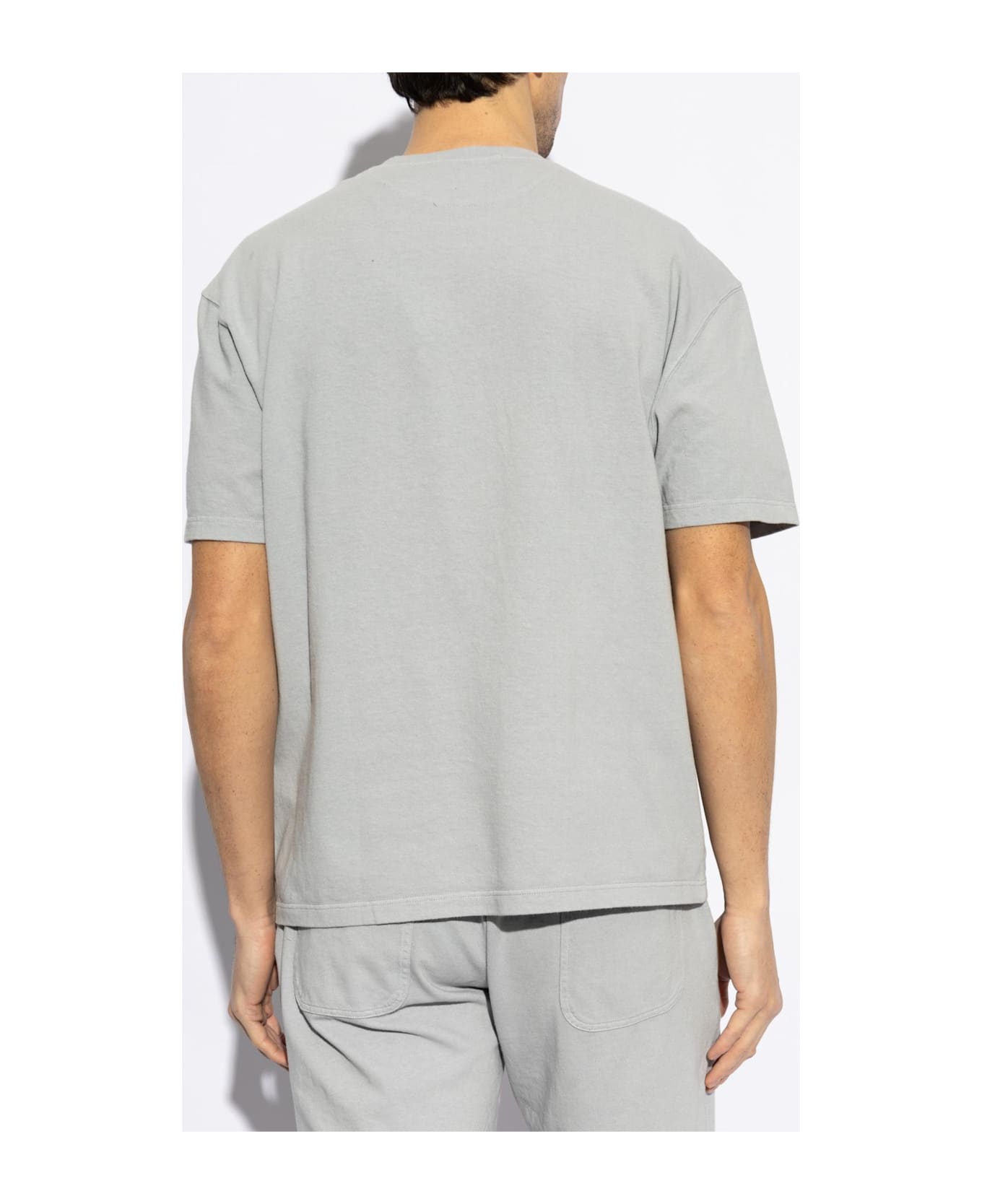 Eleventy T-shirt With Printed Logo - Denim