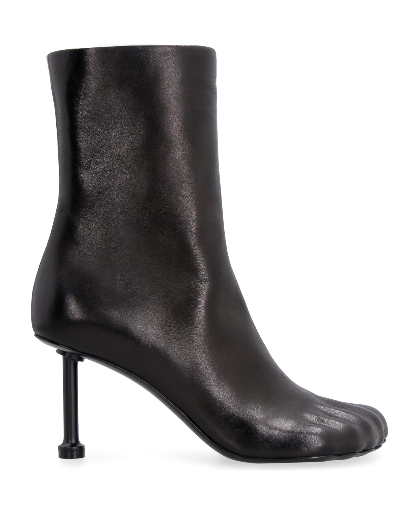 Balenciaga Fetish Leather Ankle Boots - black