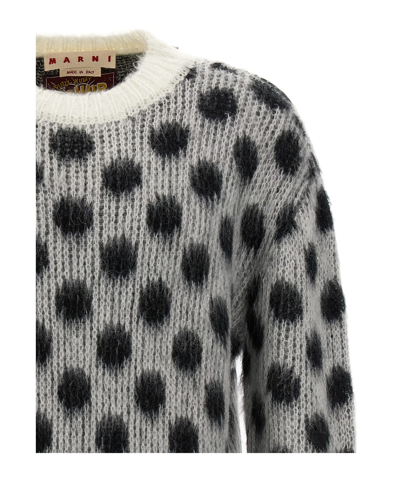 Marni Polka Dot Sweater - White/Black