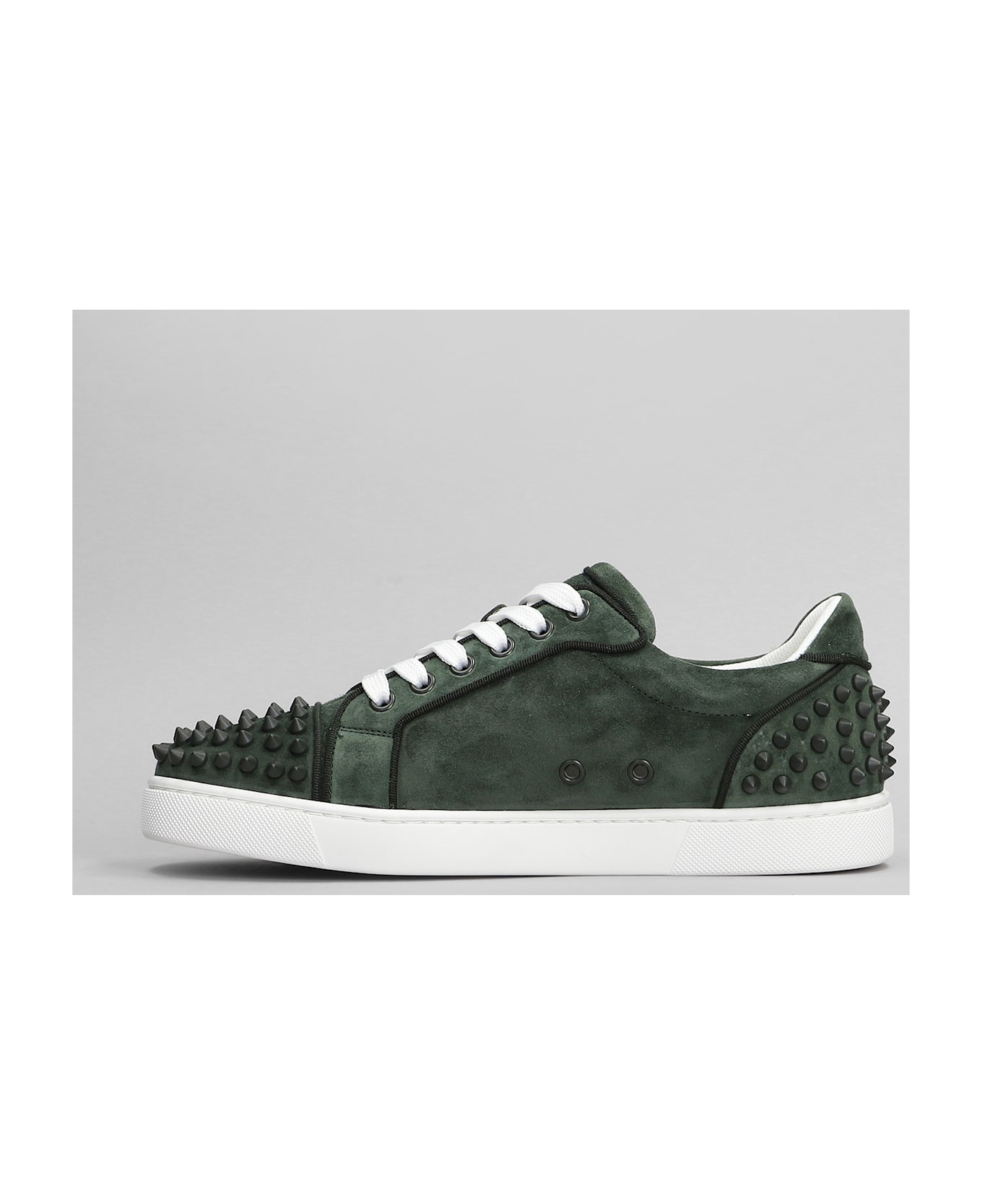Christian Louboutin Vieira 2 Orlato Sneakers In Green Suede - green
