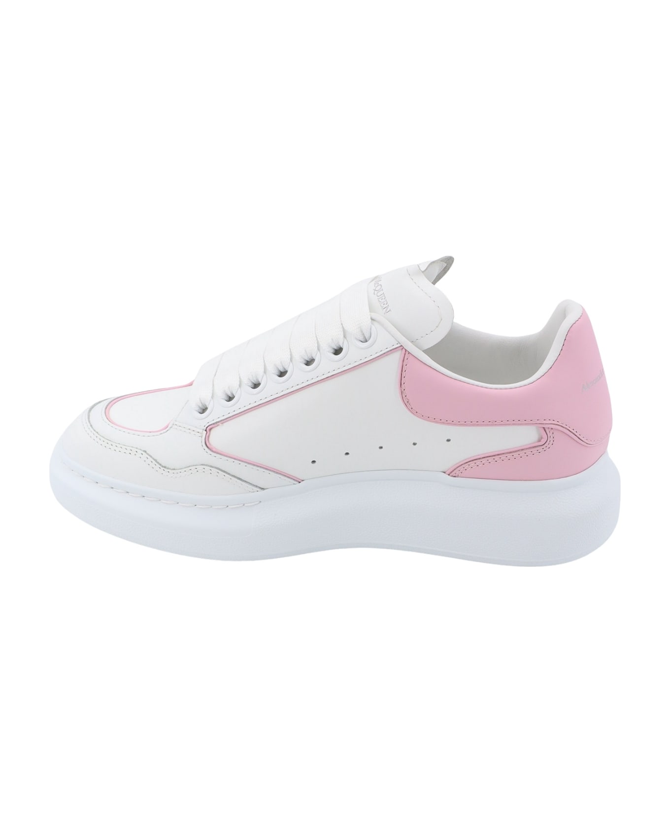 Alexander McQueen Leather Sneakers With Logo Detail - White