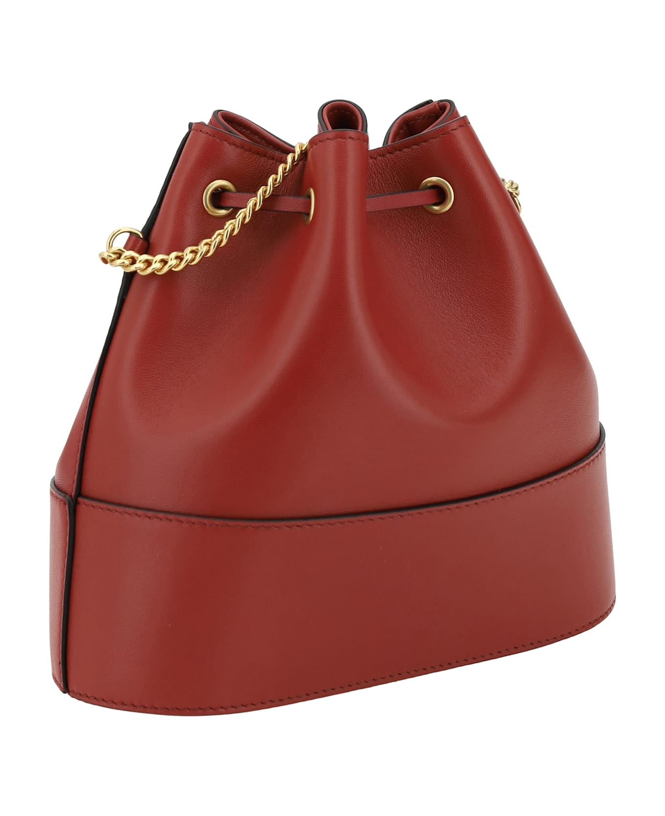 Valentino Garavani Mini Vlogo Bucket Bag - Red