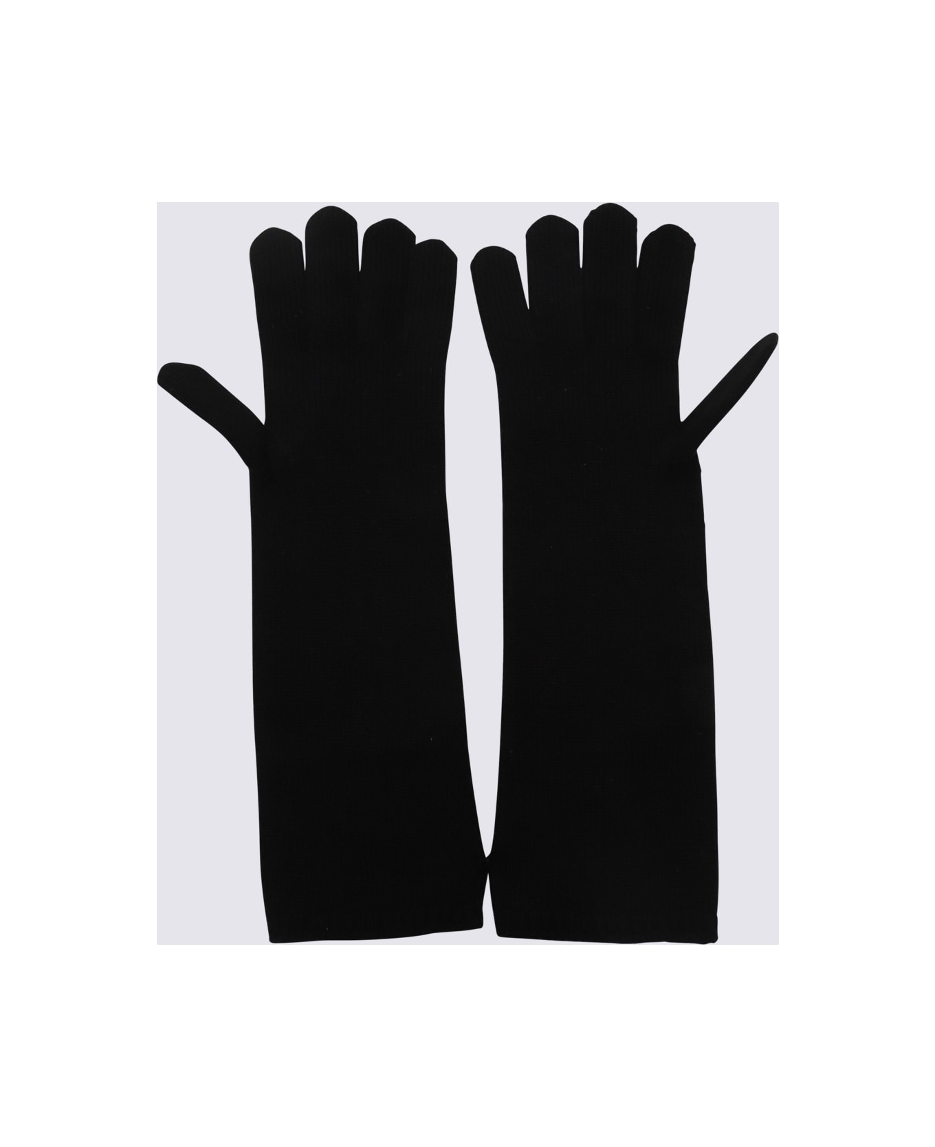 Max Mara Black Alaggio Gloves - Black