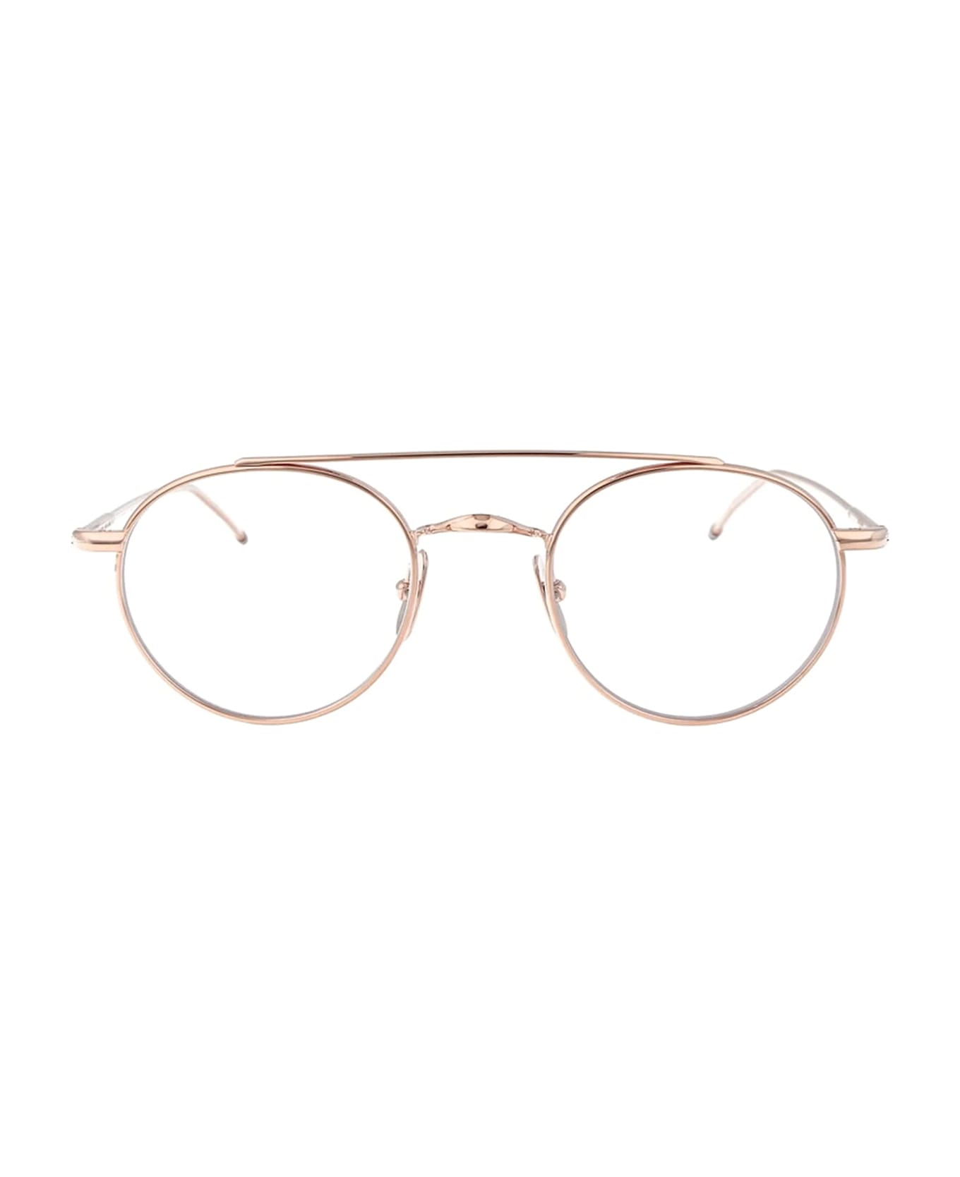 Thom Browne Round - Gold Rx Glasses - antique gold