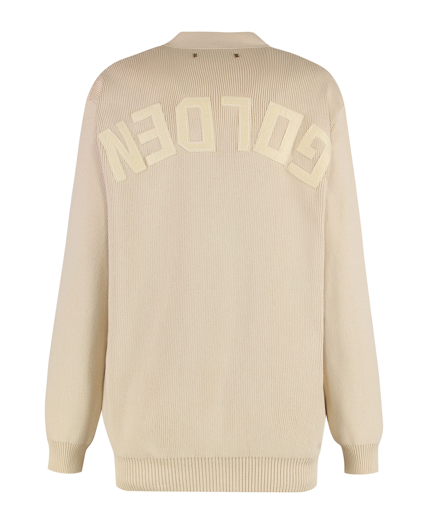 Golden Goose Cardigan In Cotton - TRAVERTINE