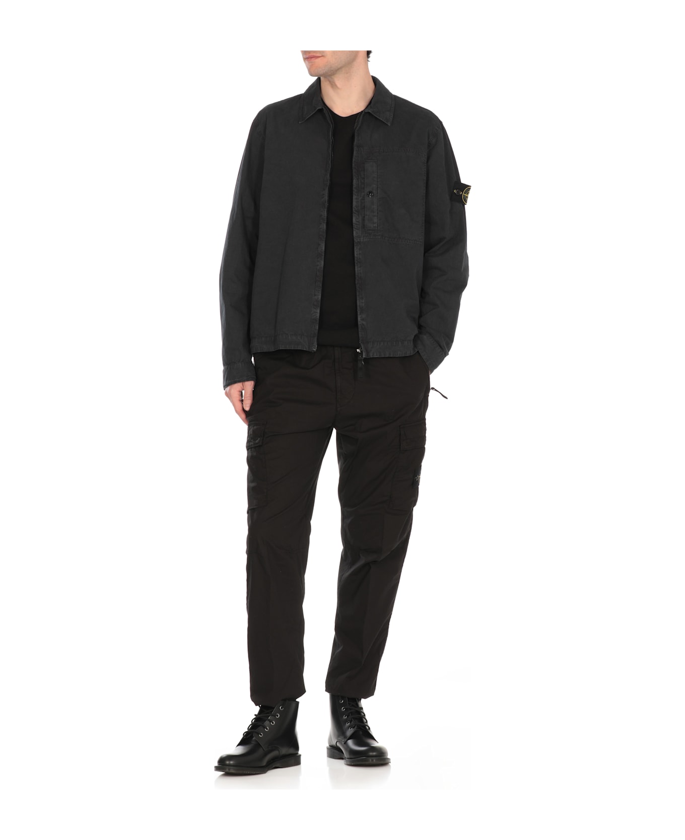 Stone Island Cotton Shirt - Blu