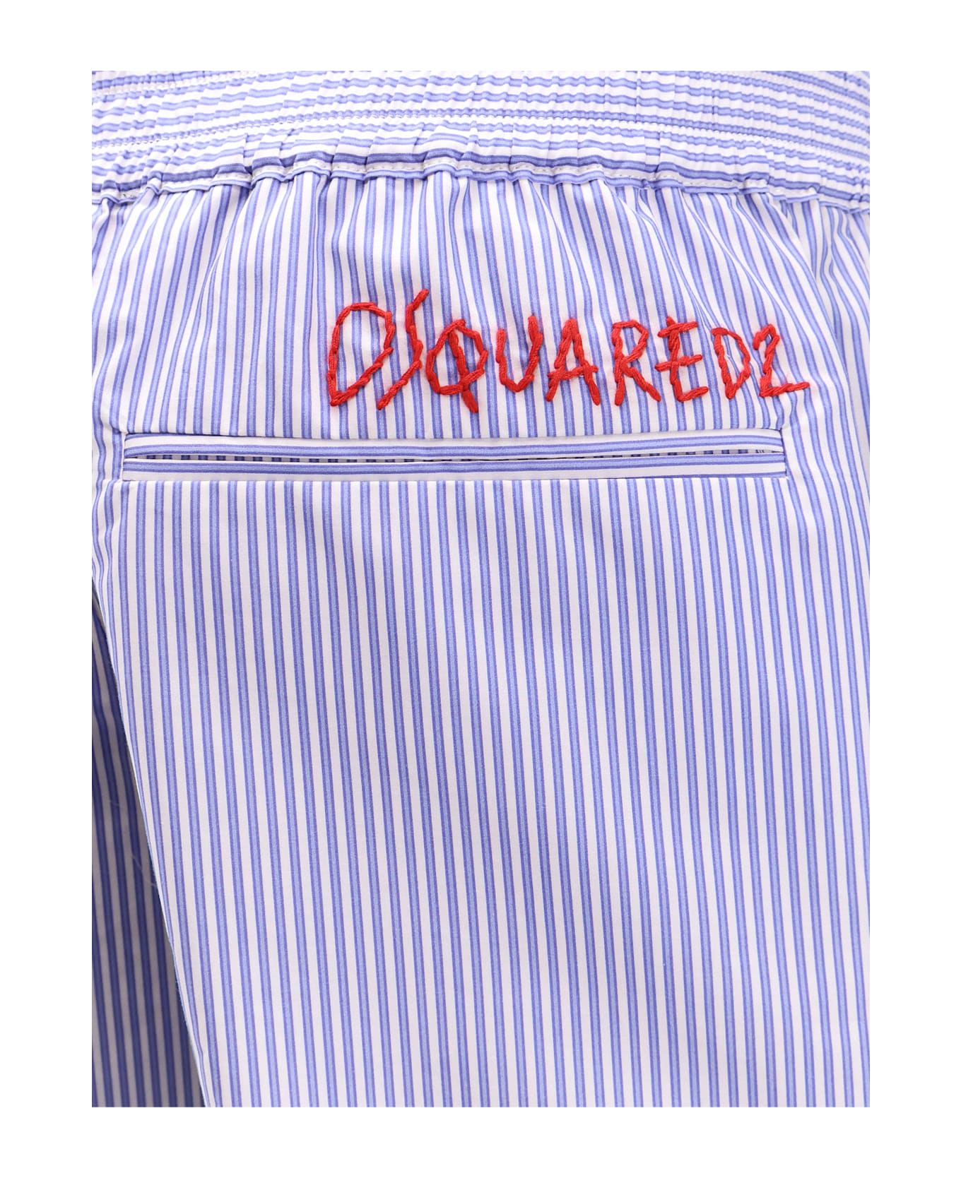 Dsquared2 Summer Lovers Cotton Popeline Shorts - Light Blue