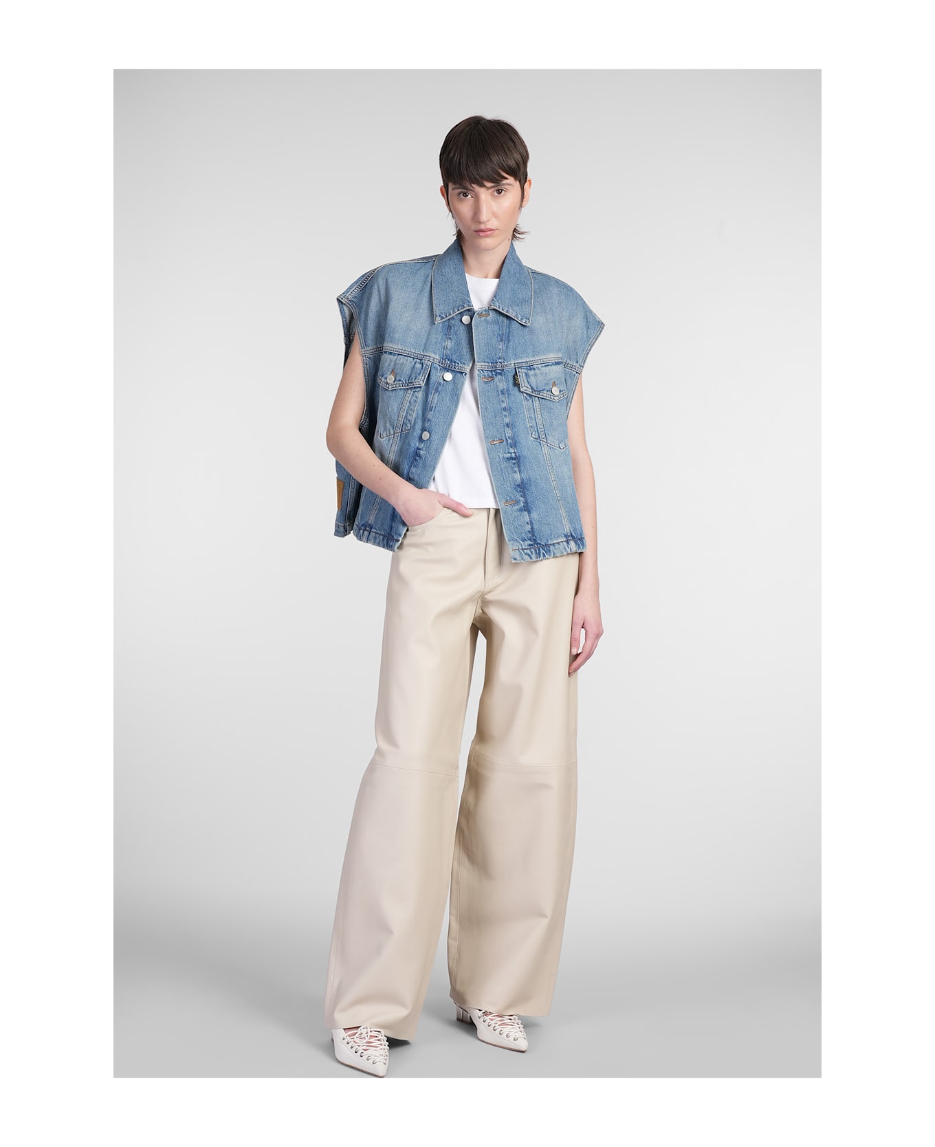 Haikure Gail Denim Jackets In Blue Denim - blue