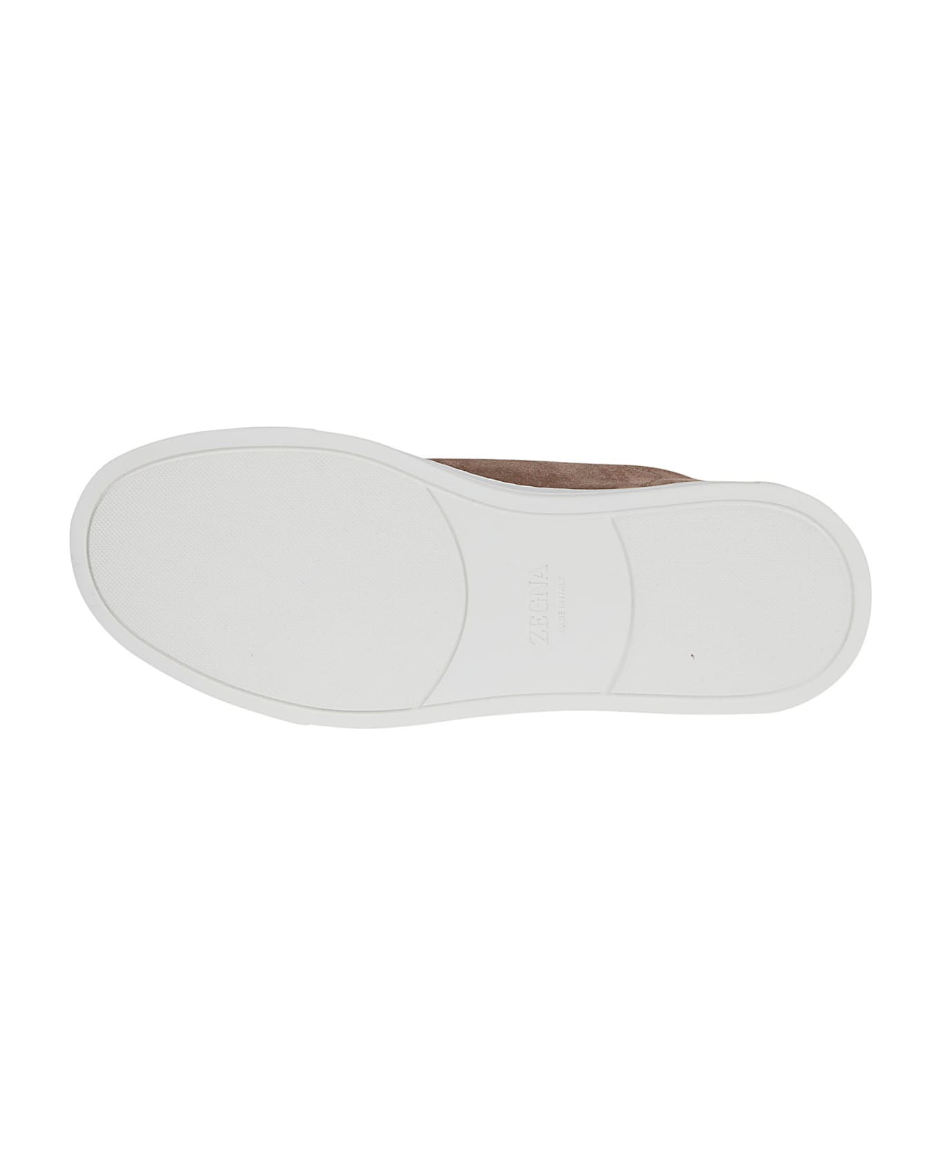 Zegna Triple Stitch Low Top Sneakers - Coc Beige