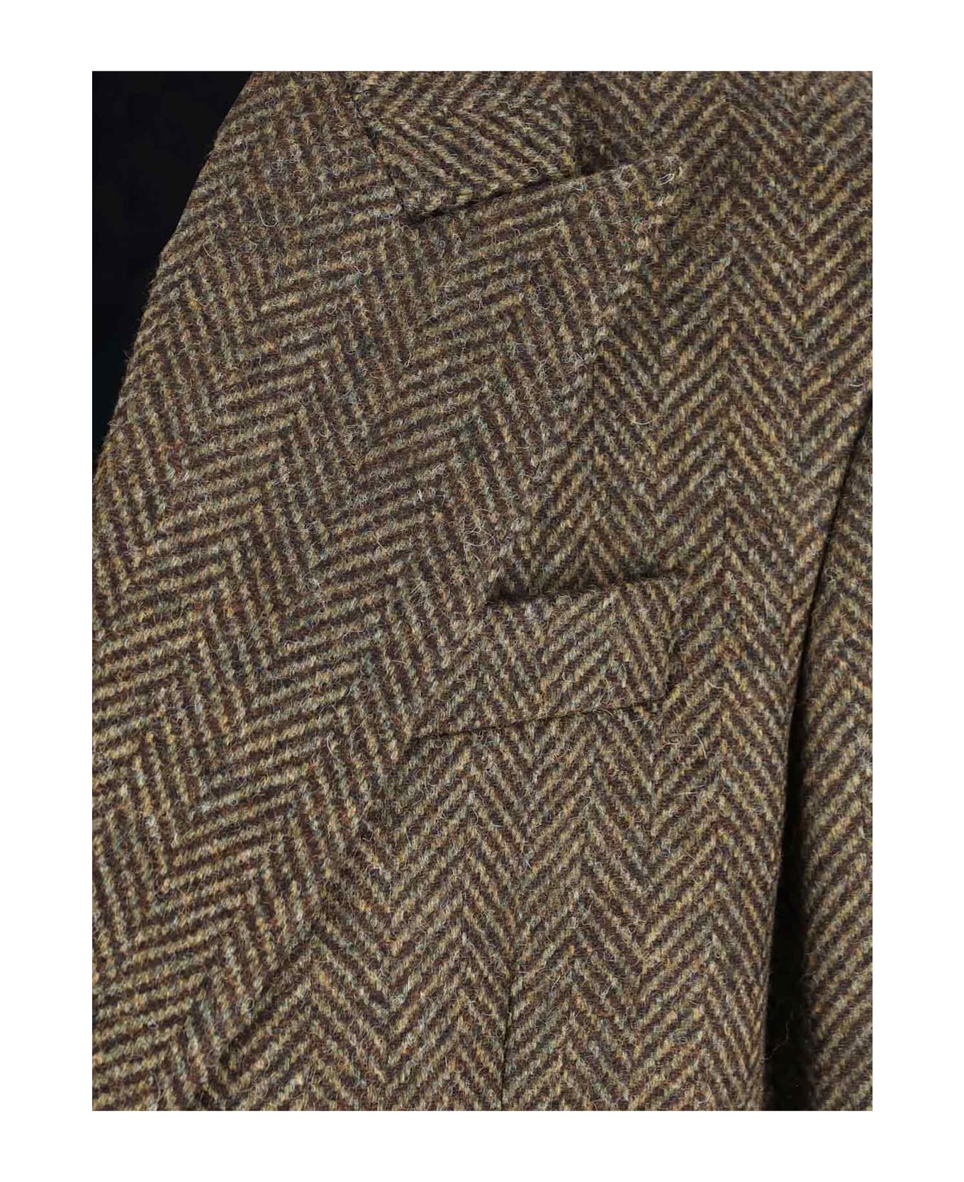 Sunflower Double-breasted Coat - Green