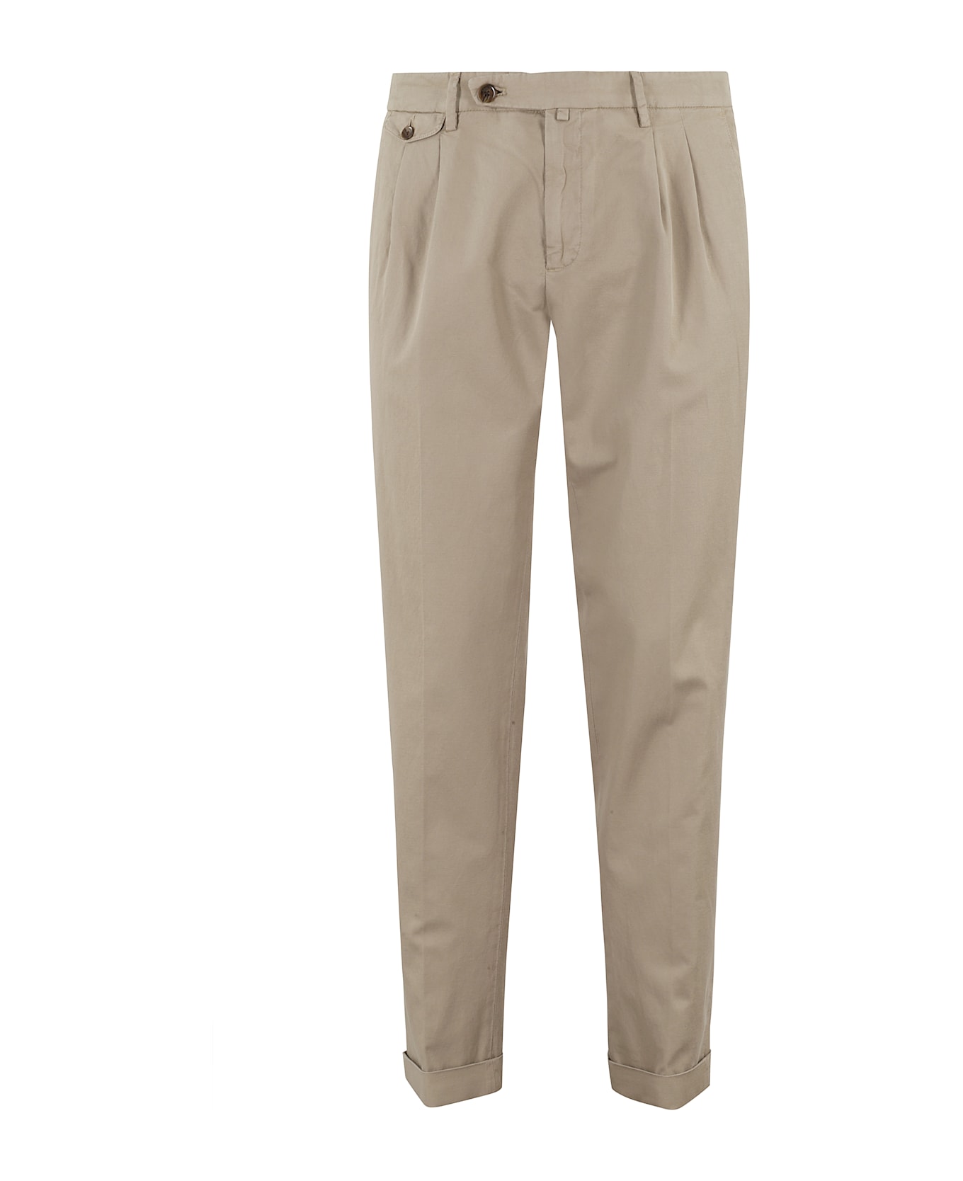 Briglia 1949 Pant Doppia Pinces Cotone Lino - Corda
