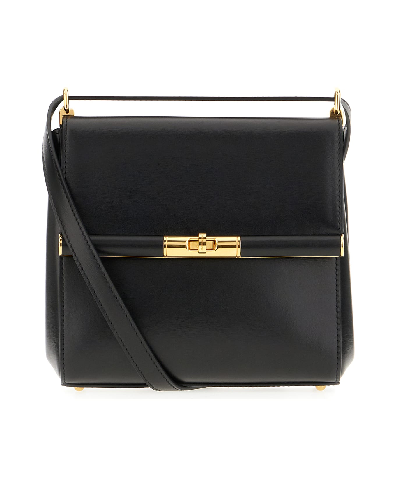 Dolce & Gabbana Black Leather Marlene Crossbody Bag - Nero