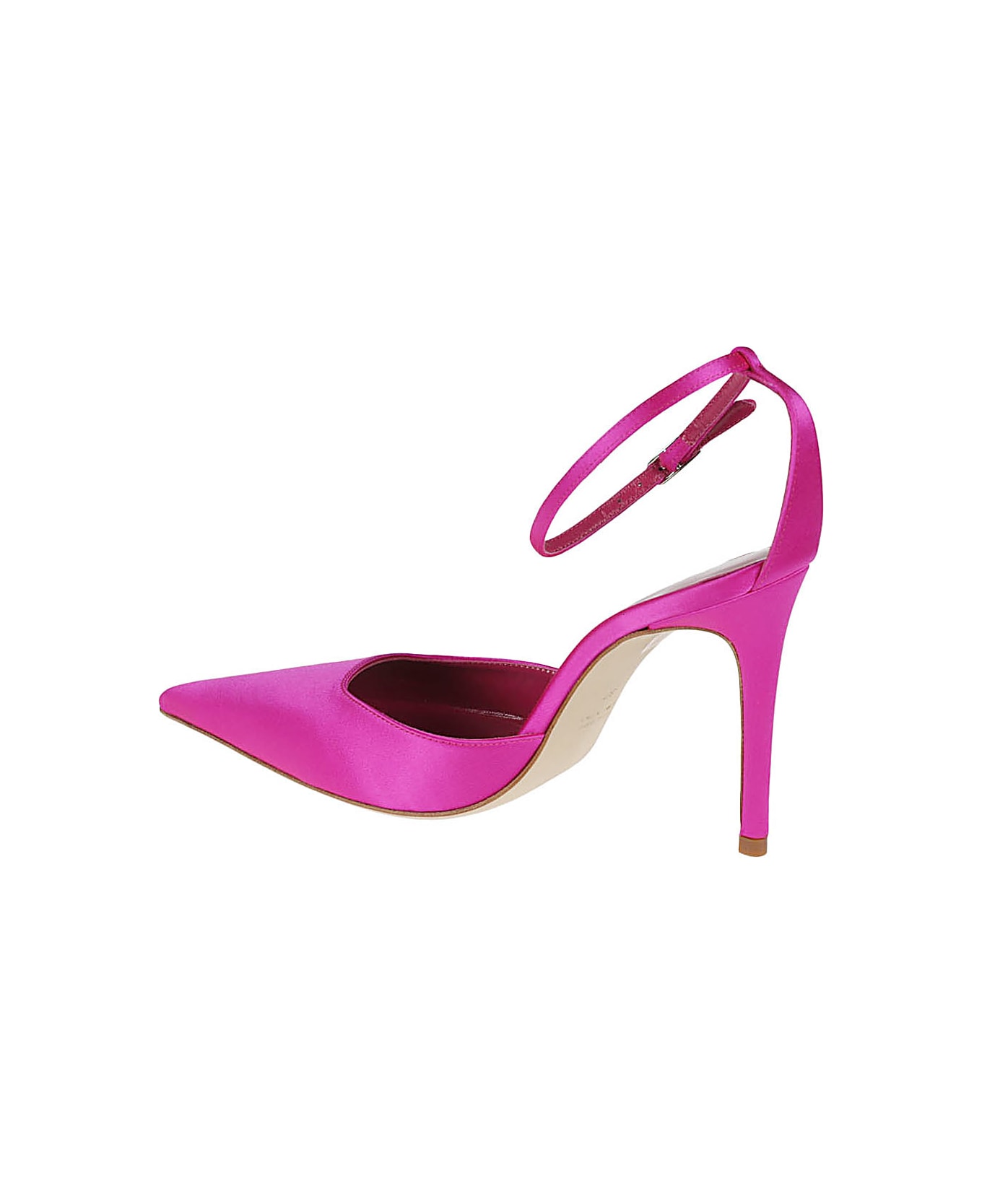 Lella Baldi Leather Pumps - Fuchsia