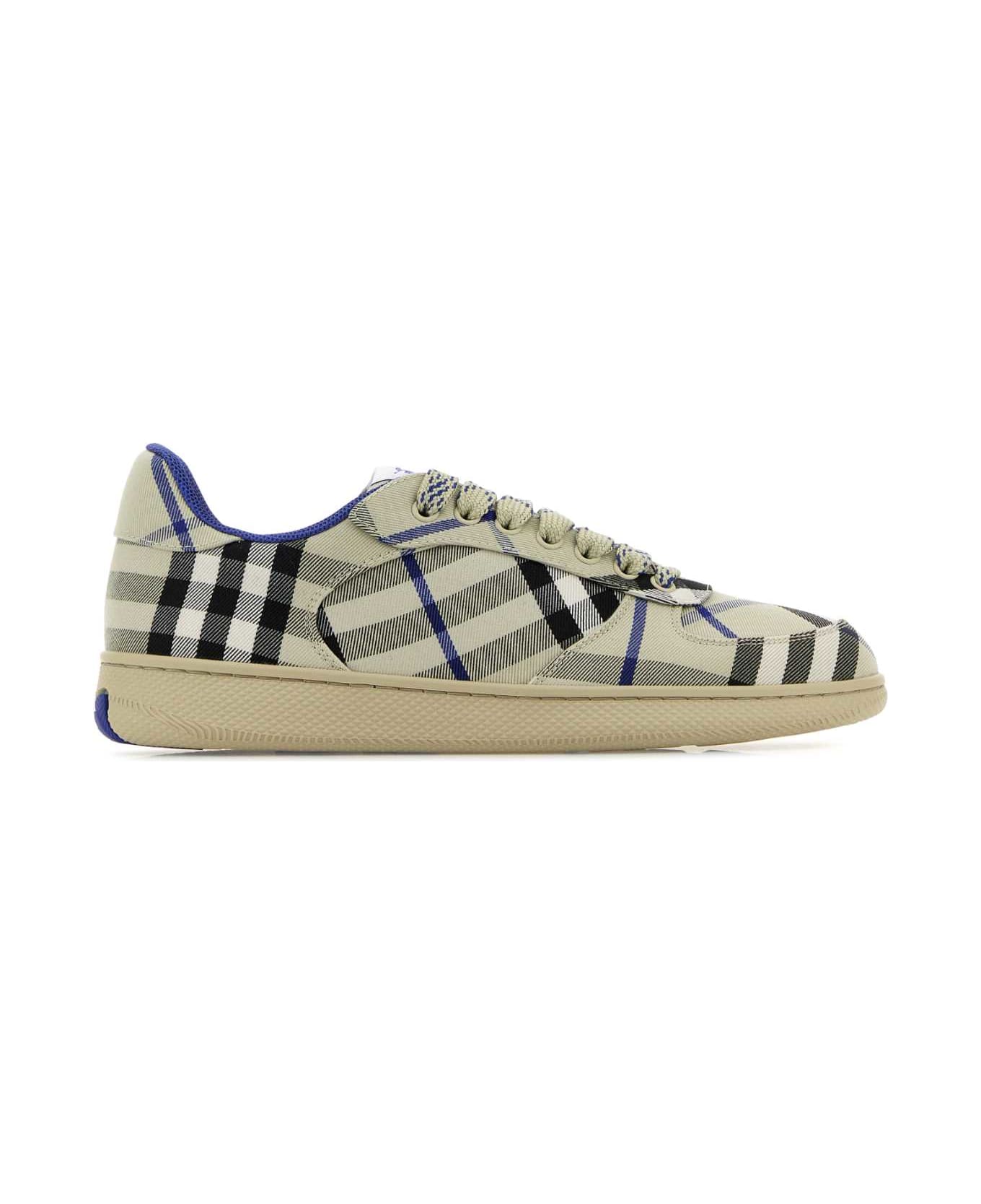 Burberry Embroidered Canvas Terrace Sneakers - LICHENIPCHECK