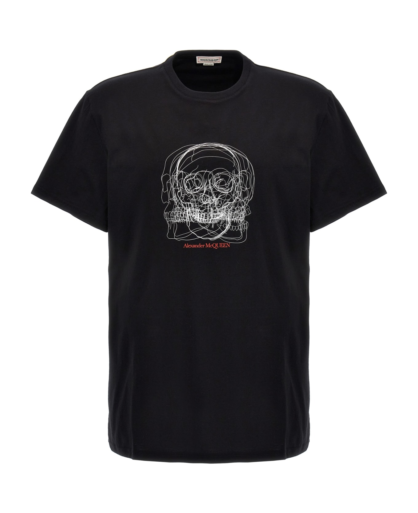 Alexander McQueen Skull Logo T-shirt - black シャツ
