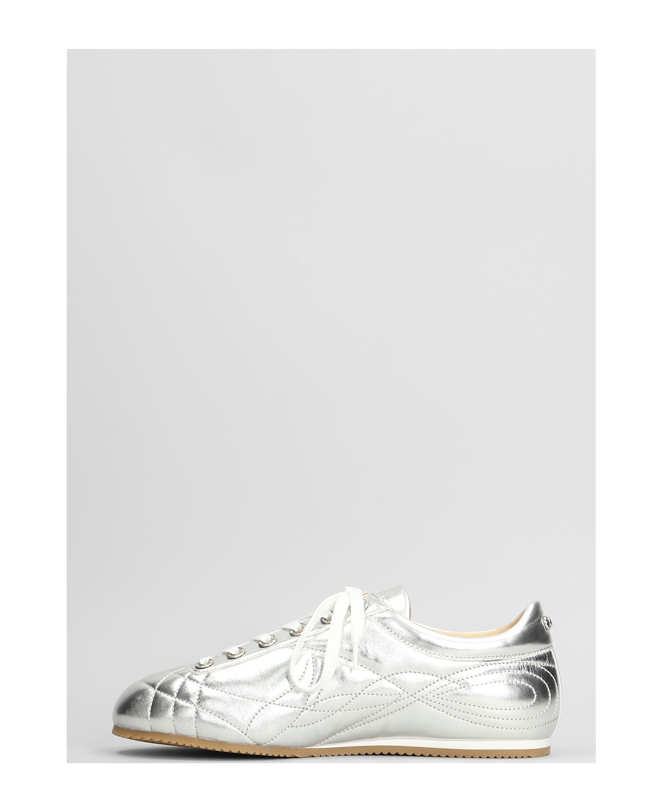Mach 
Mach Sneakers In Silver Leather - silver