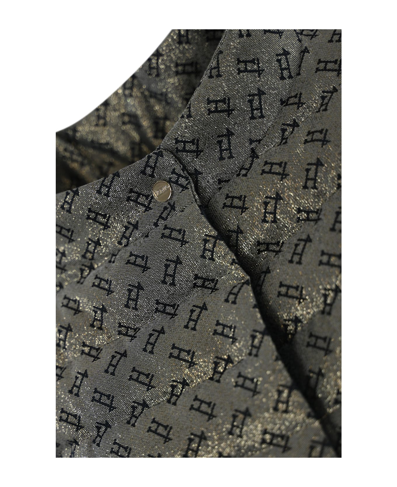 Herno Monogram Lurex Down Jacket - Oro/blu
