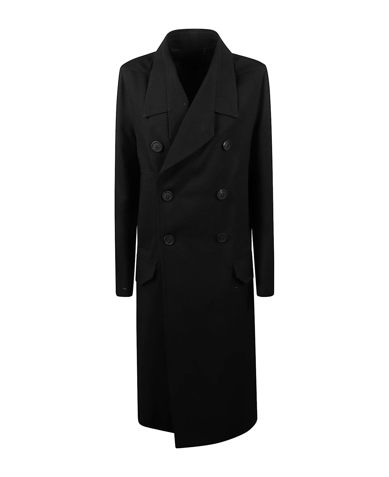 Rick Owens Officer Coat - black